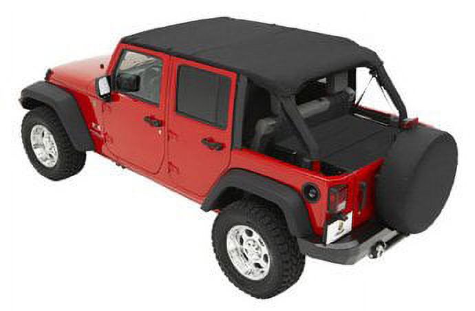 Bestop - 52581-35 - Header Extended Safari Style Bikini Top Fits select: 2008 JEEP WRANGLER UNLIMITED, 2007 JEEP WRANGLER