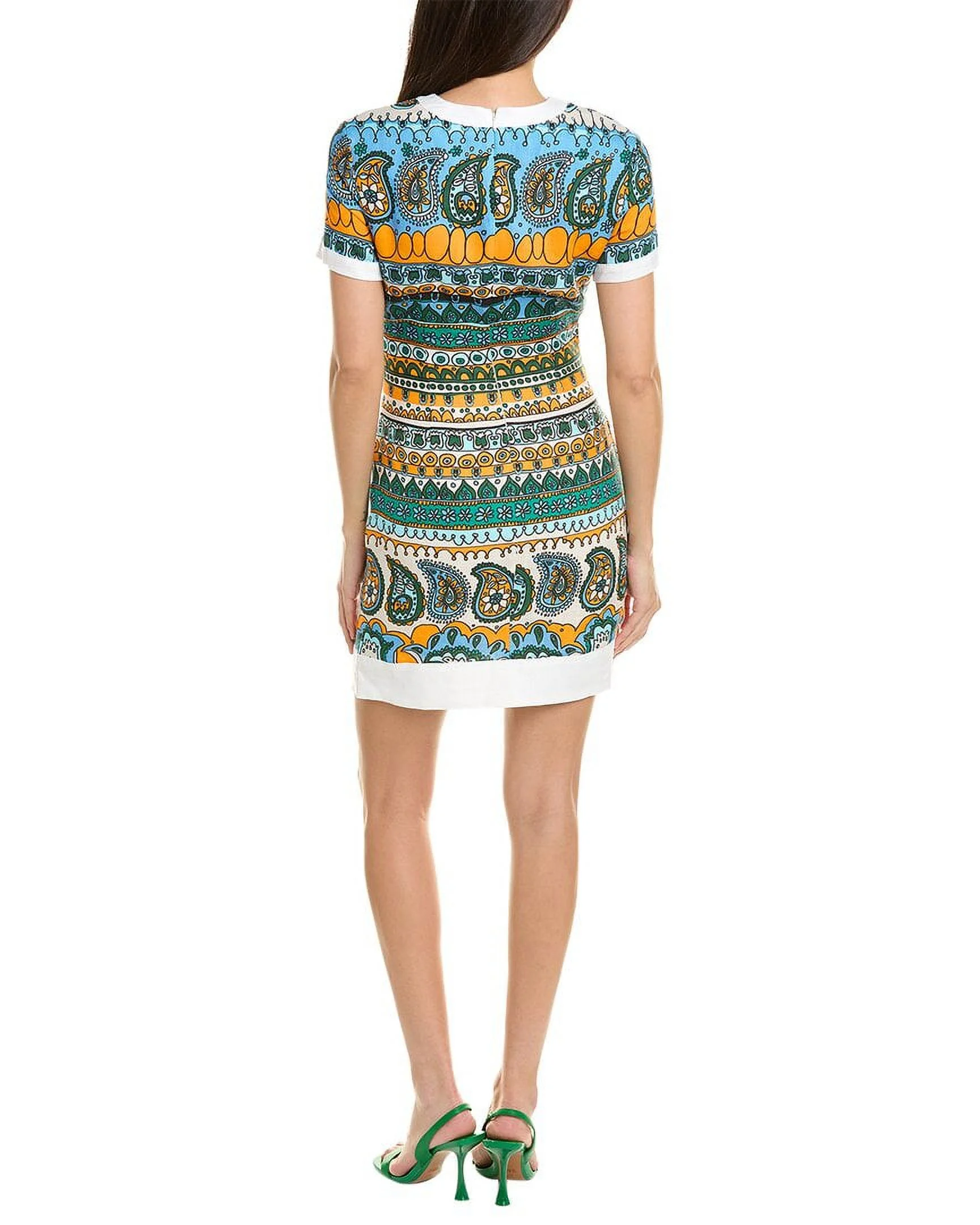 STAUD womens  Perla Linen Mini Dress, 0