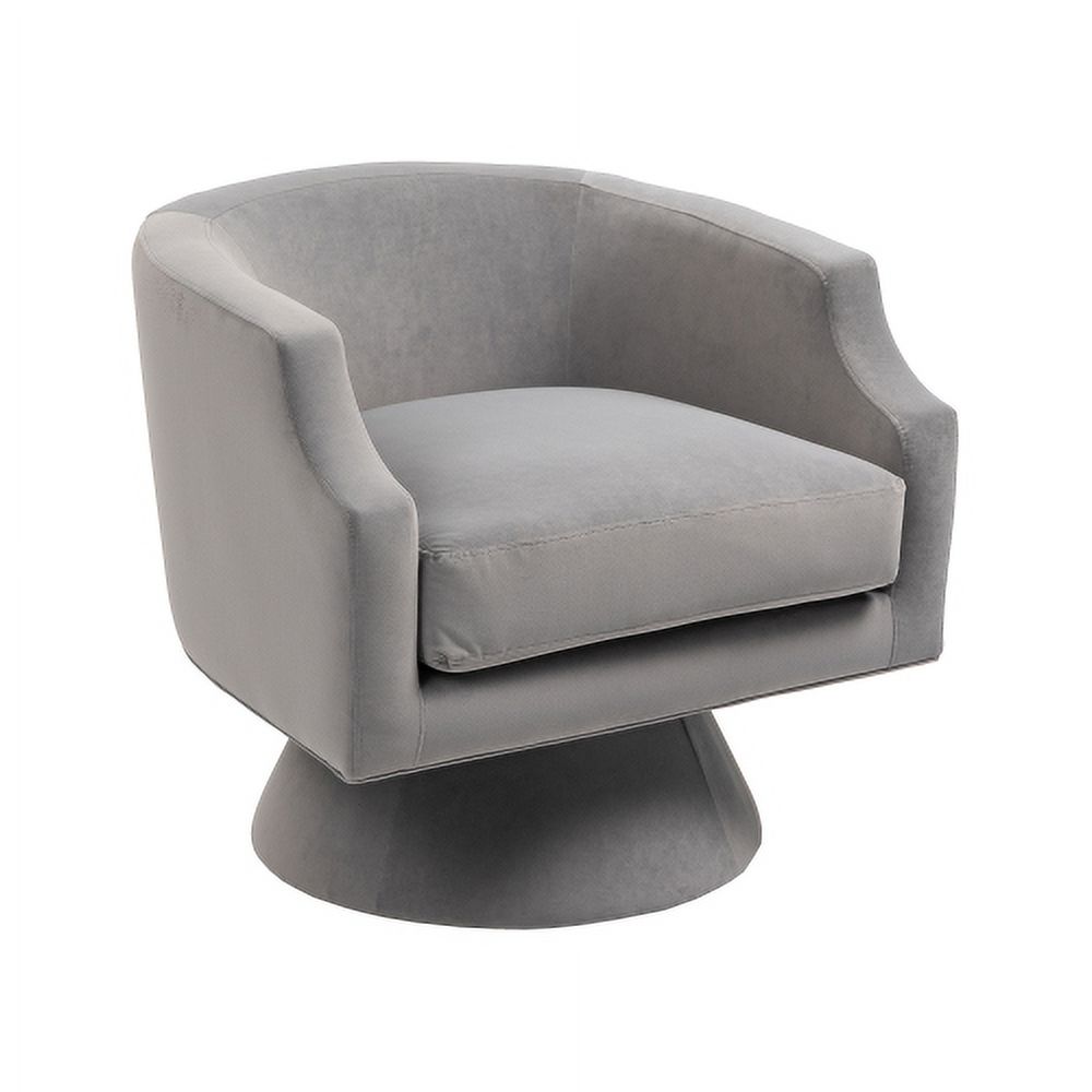 360° Swivel Accent Sofa Chairs, Fluffy Velvet Fabric Armchairs for Living Room, Bedroom, Office