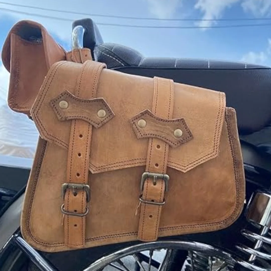 Premium Leather Saddle Bag Set of 3 - Stylish and Practical Gift for Him or Her