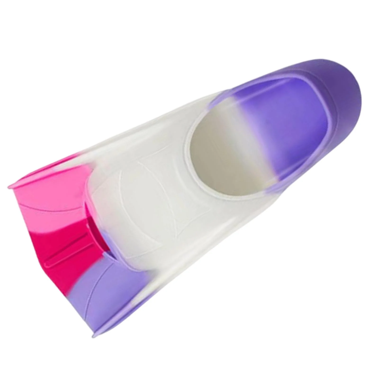 Kids Swim Fins Swimming Flippers Portable Non Slip Bottom Comfortable Swim Training Fins Snorkeling Fins for Beginner Swimming Supplies Violet M