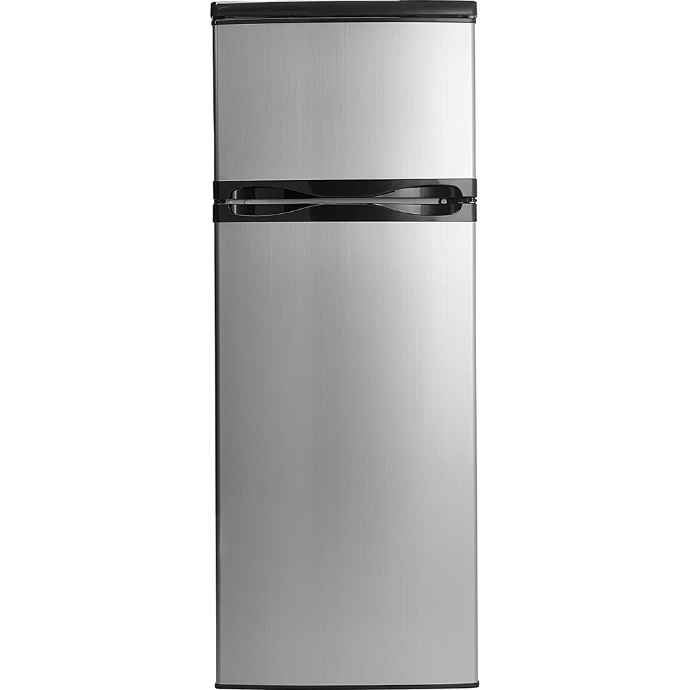 Danby 7.3 Cu. Ft. Top Freezer Refrigerator, Stainless/Black