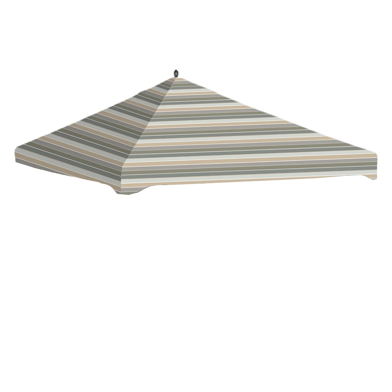 Garden Winds Replacement Canopy Top Cover for the Garden Treasures 10' x 12' Gazebo -Standard 350 - Stripe Stone