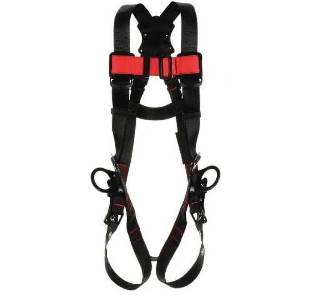 3M PROTECTA 1161527 Full Body Harness, Vest Style, 2XL, Polyester, Black