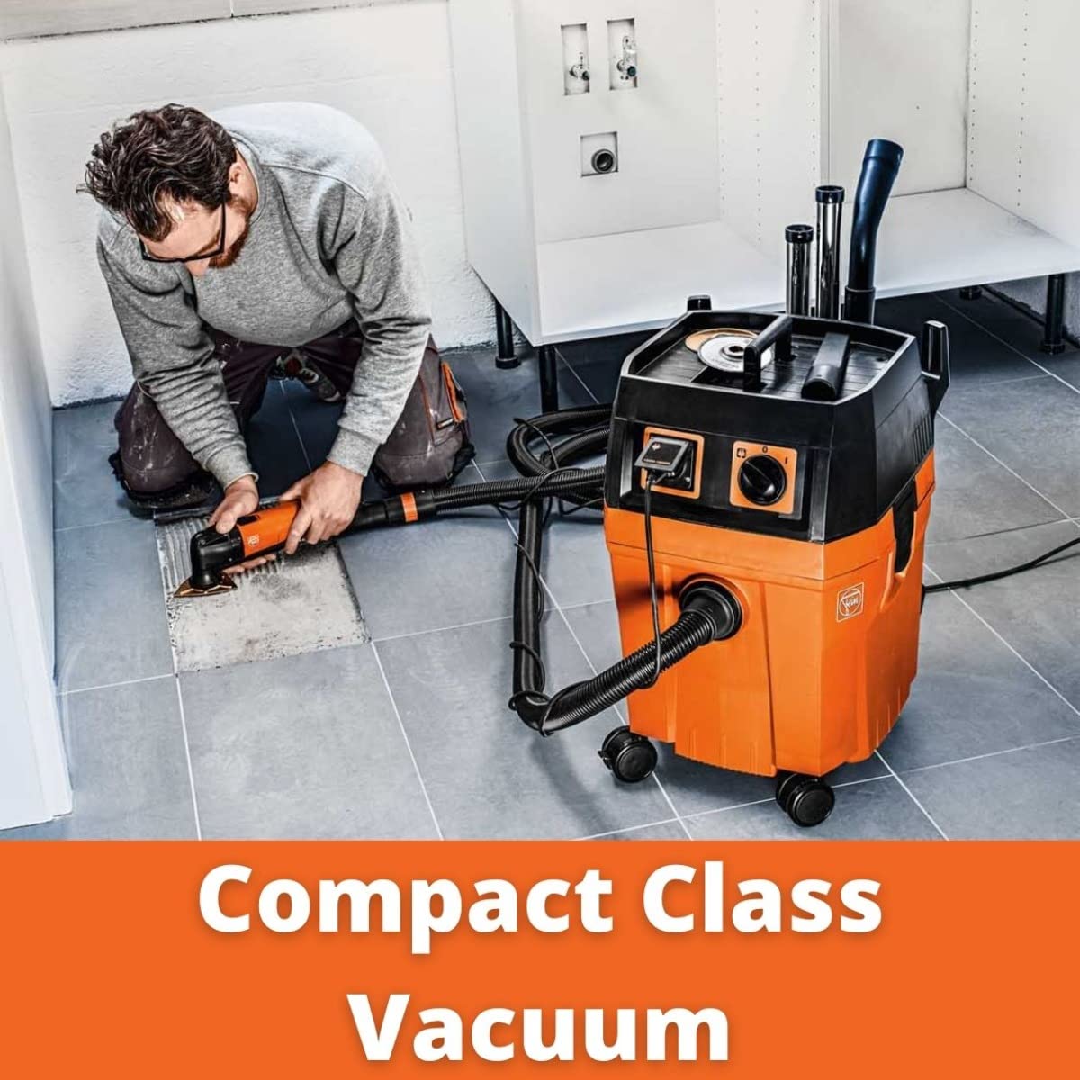 Turbo II Wet/Dry Dust Extractor Vacuum Cleaner - High-Efficiency Cleaning And Dust Extraction - 151 CFM Suction Capacity, 98 PSI Static Water Lift - 92036236090