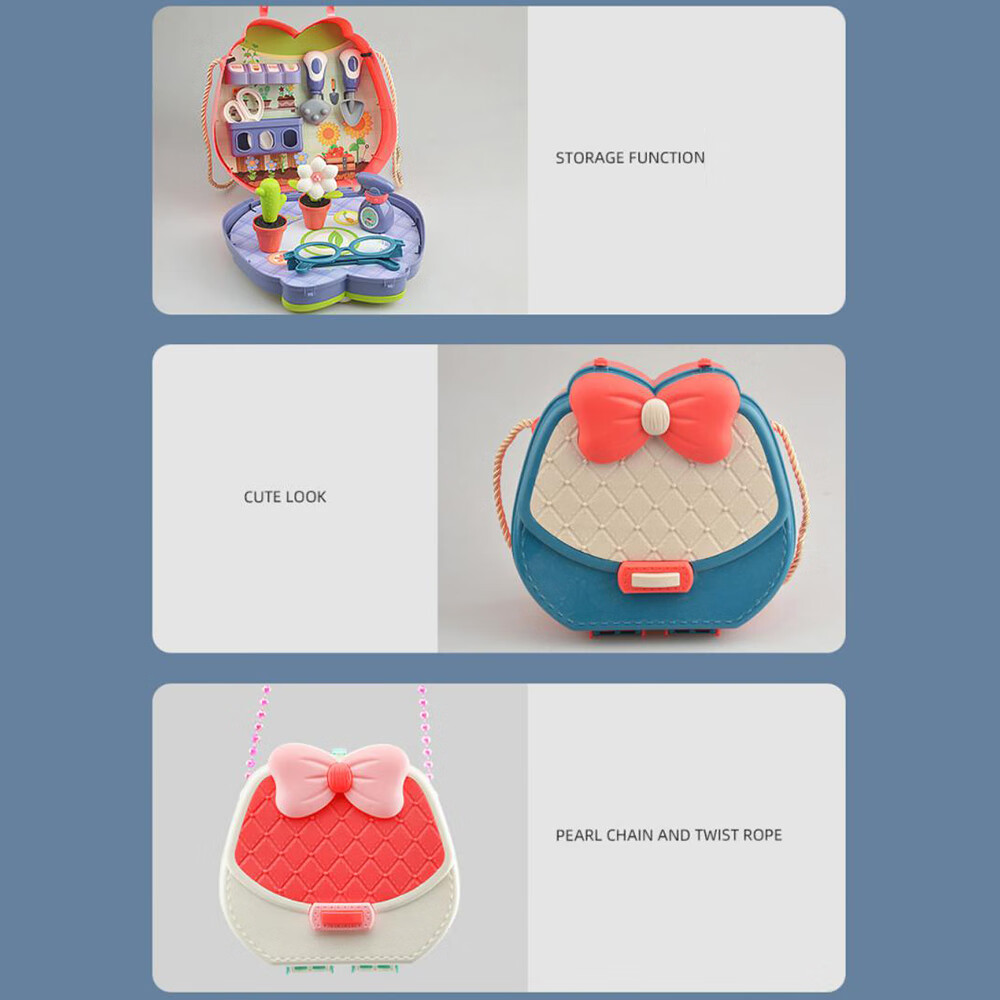 TITOUMI Play House Set Pack Box Toys, Simulated Playhouse Medical Portable Storage Box Toy