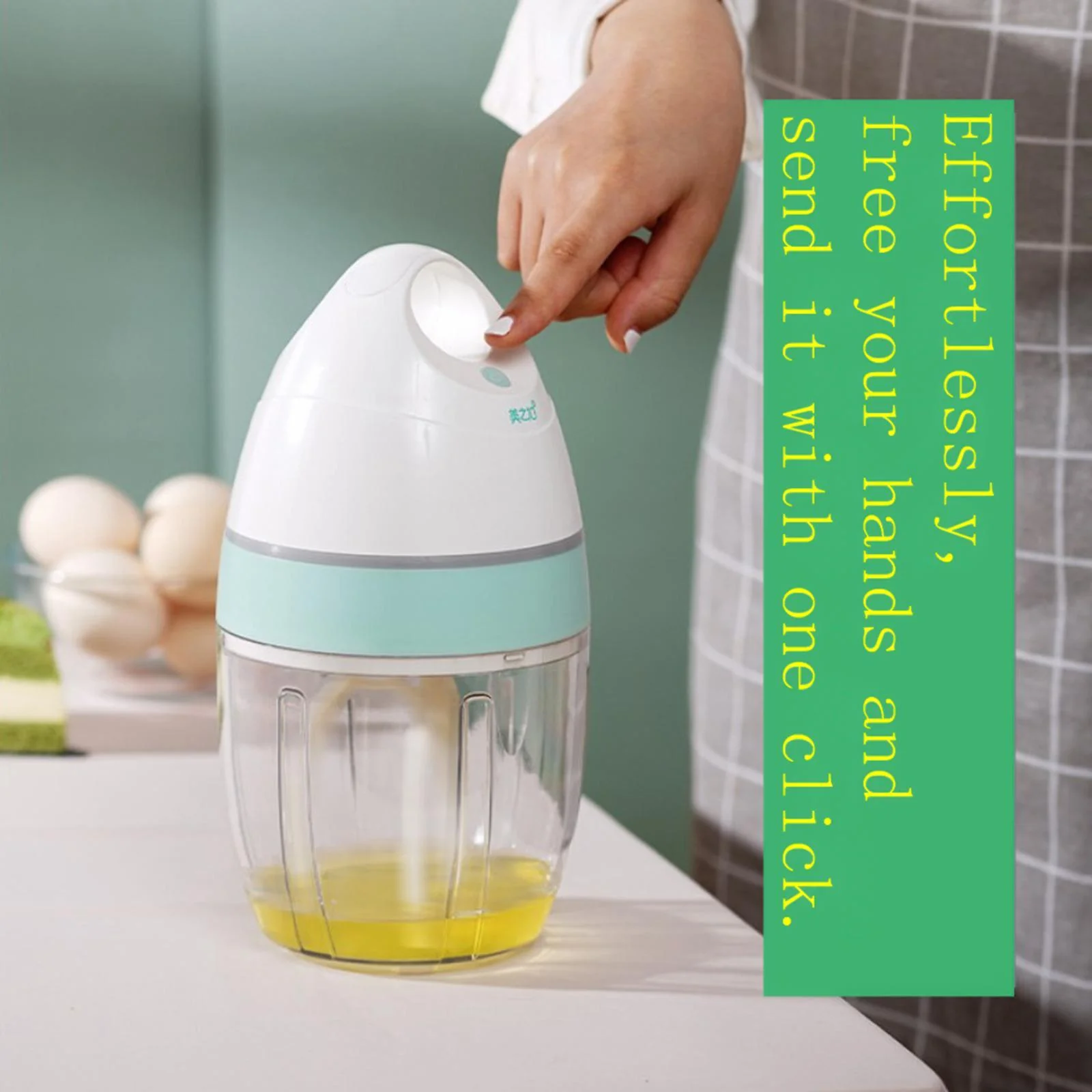 Hands Free Mixer Kitchen Mixer Egg Beater Machine 40 Seconds