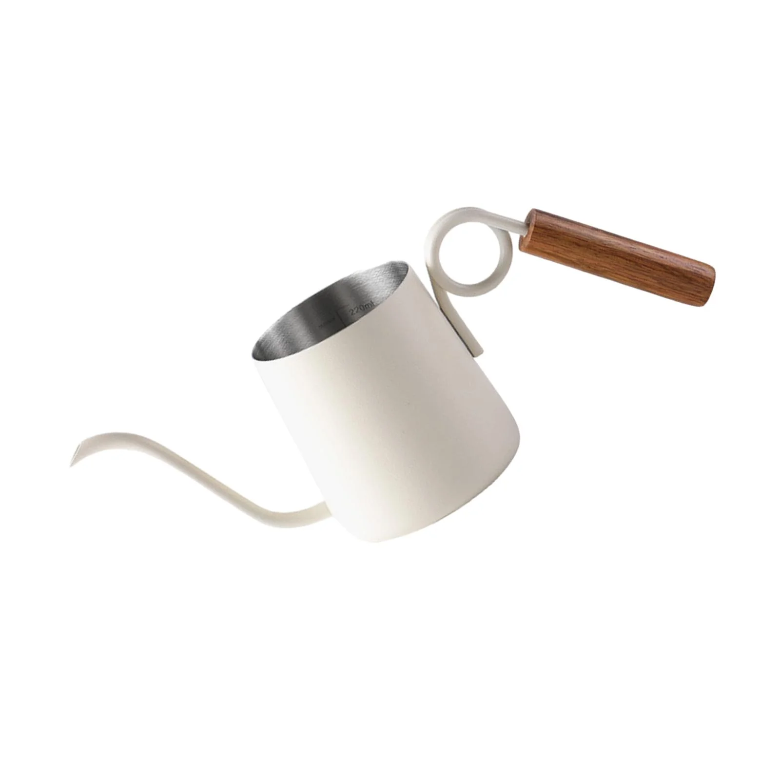 Pour over Drip Coffee Kettle 250ml Gooseneck Tea Kettle for Cafe Picnic Beige