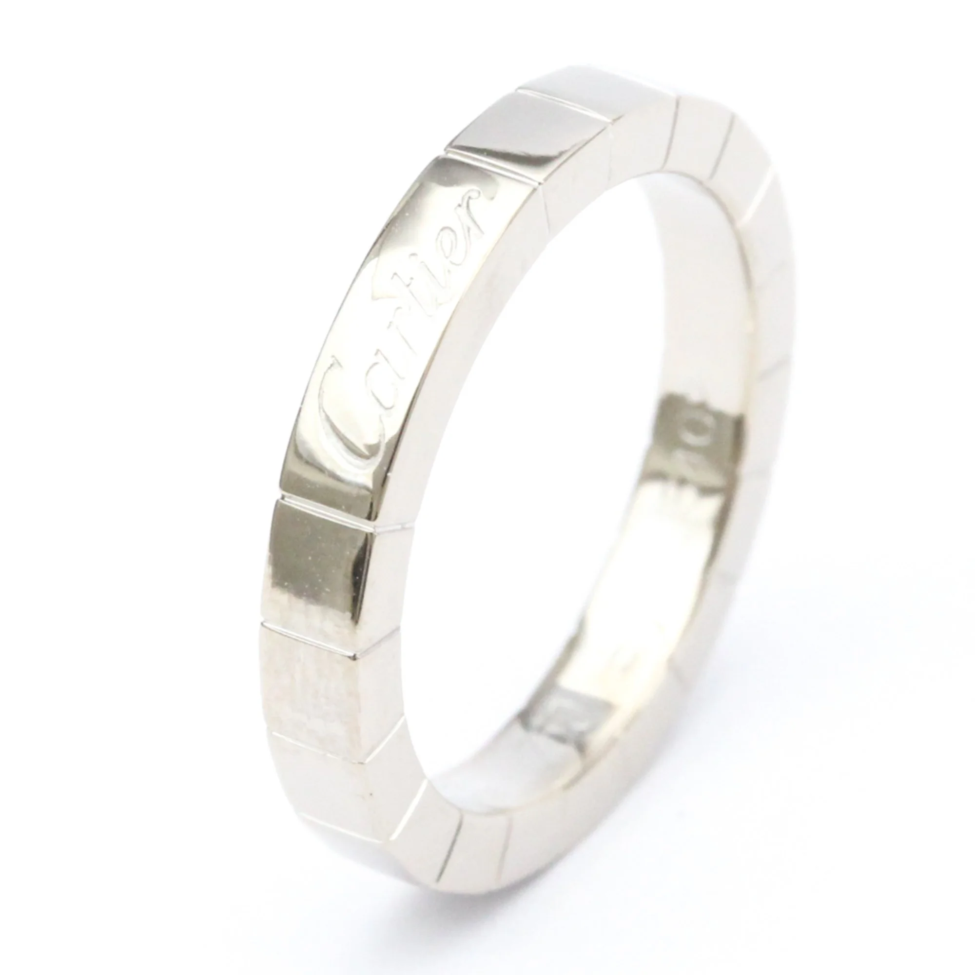 Pre-Owned Cartier Lanieres White Gold (18K) Band Ring (Good)