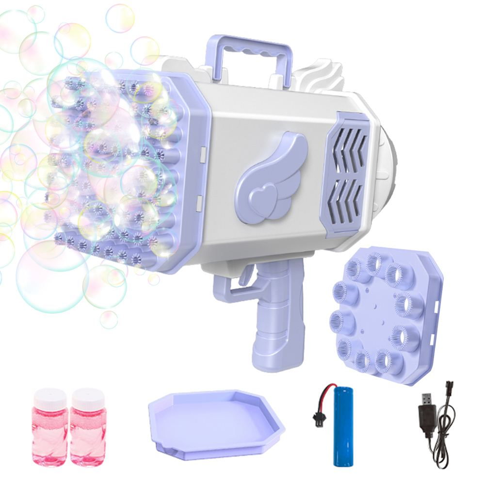 XIAN  76/10 Holes Bubble Guns for Kids Summer Bubble Blower Machine Blaster for Kids Age 3 4 5