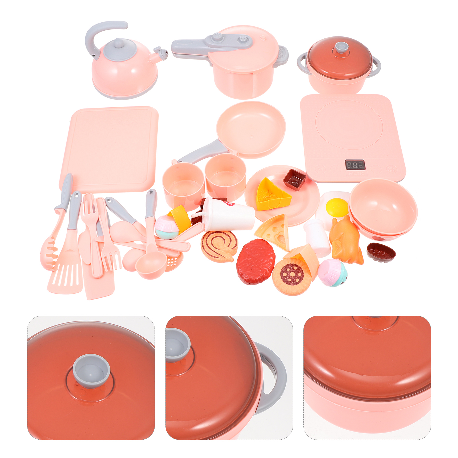 1 Set Kids Kitchen Toys Cookware Model Toys Playing House Toys Funny Cooking Toys