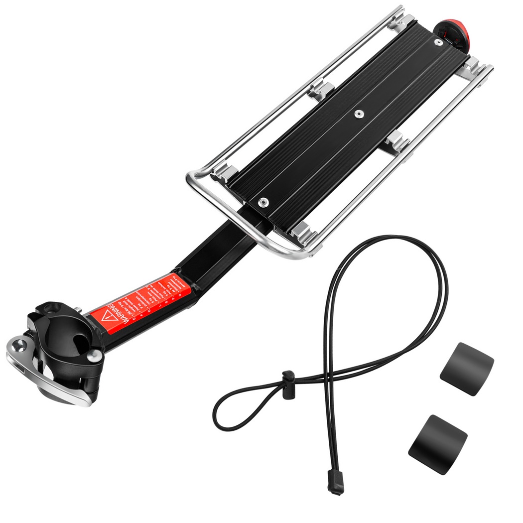 Bike Cargo Rack,  Bicycle Rear Seat Post Rack Bicycle Luggage Carrier with 66 Lbs Weight Capacity Universal for Mountain Bike