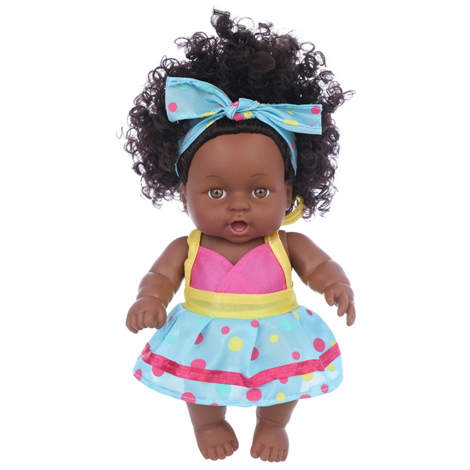 Tarmeek 8 Inch Black Baby Dolls With Clothes Realistic Baby Washable Gift For Kids Girls Christmas Gifts for Kids 3-12Y