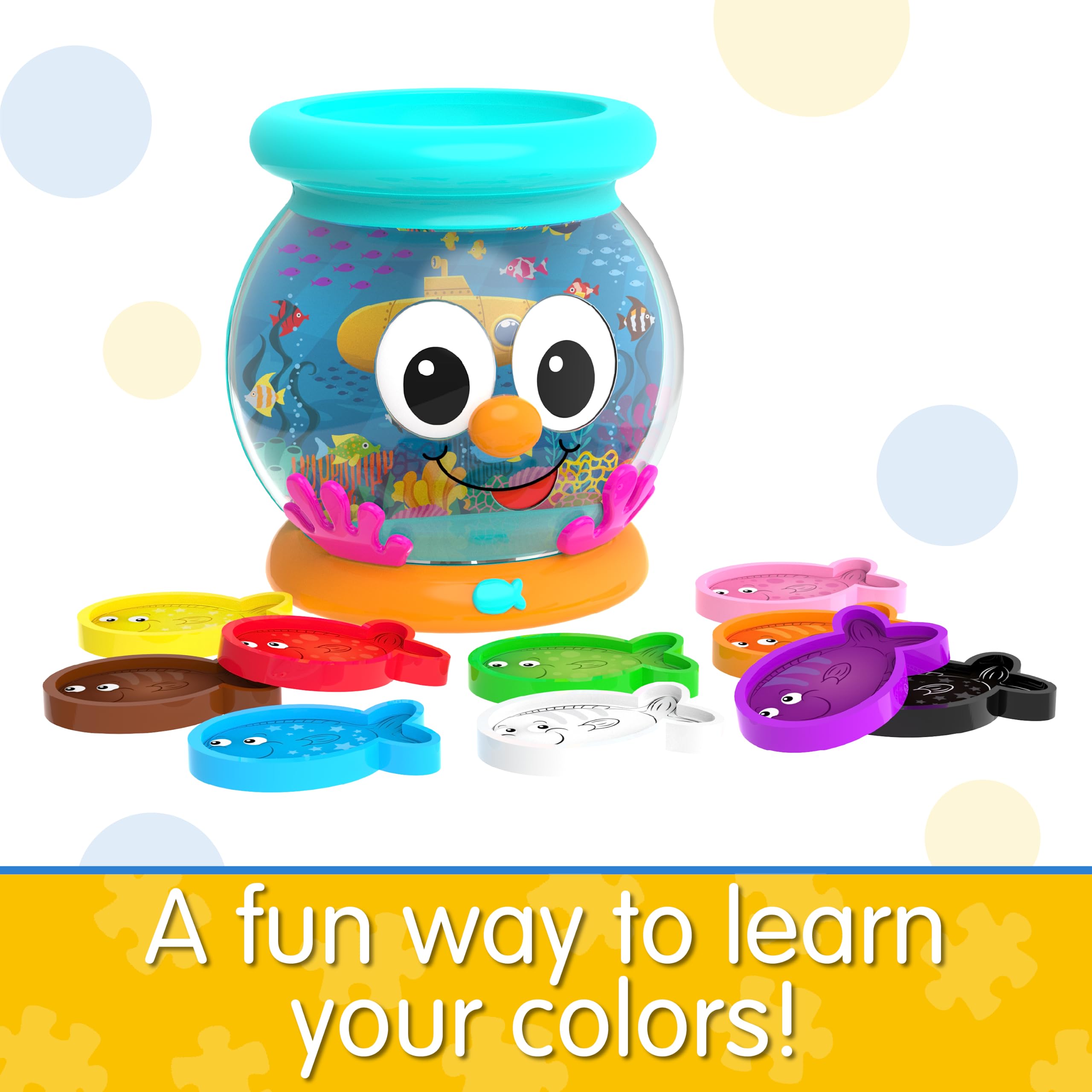 The Learning Journey: Learn EC36&nbsp;With Me - Color Fun Fish Bowl - Color Teaching Toddler Toys & Gifts for Boys & Girls Ages 2 Years and Up - Preschool Learning Toy, Multicolor