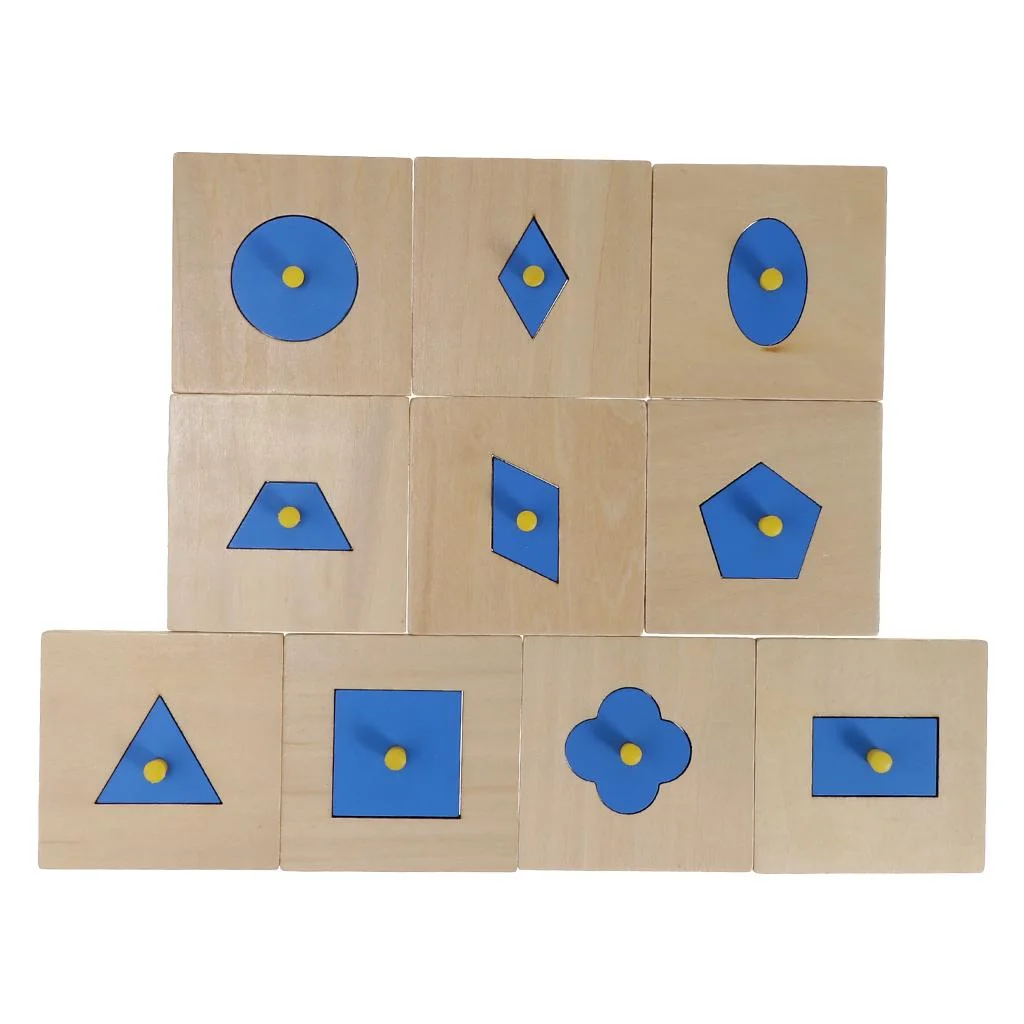 Montessori Shapes Sorting Puzzle, Geometry Board, Kids Toddlers Preschool Education Toys, Pack of 10pcs