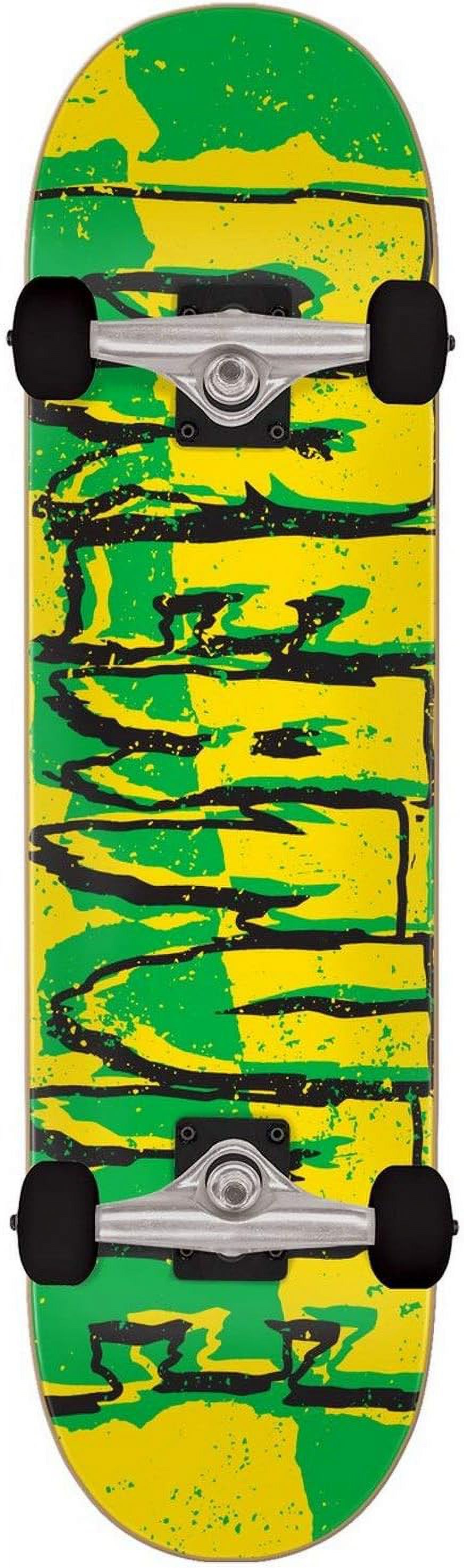 Skateboard Complete Ripped Green/Yellow 7.5