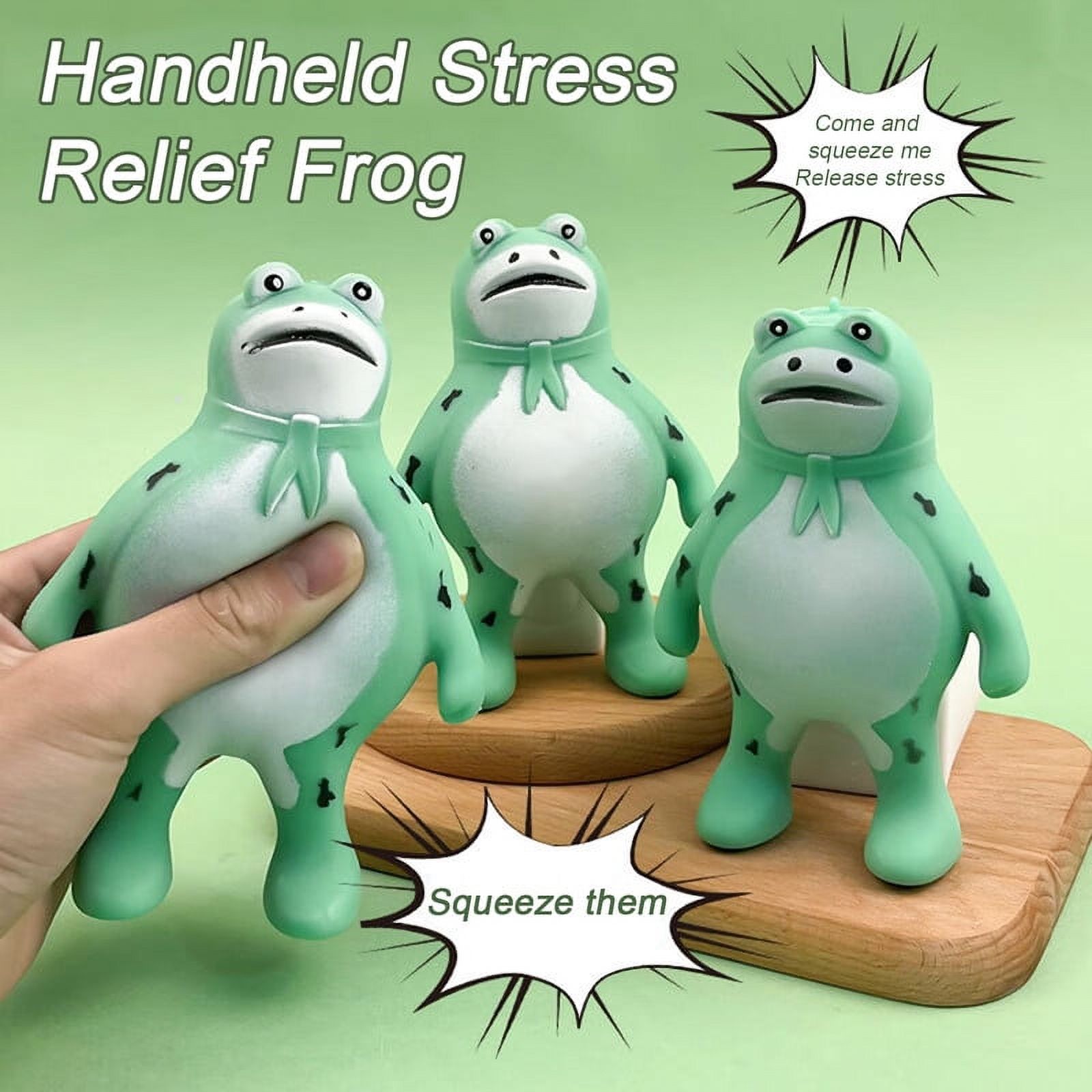 VERMON Stress Relief Frog Squeeze Toy Soft And Stretchy Decompression Toy for Kids And Adults Fun Party Favor!