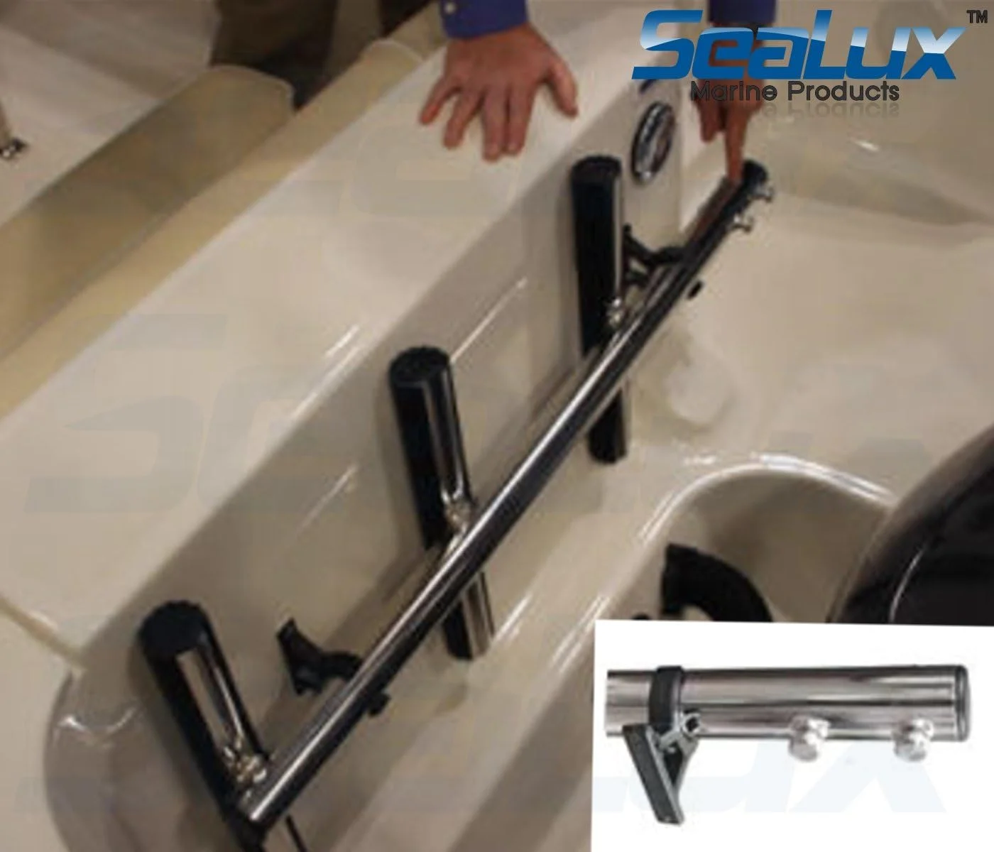 Boat Sports Dive Ladder Storage Clip Bracket Set (Pair) For 1-1/2