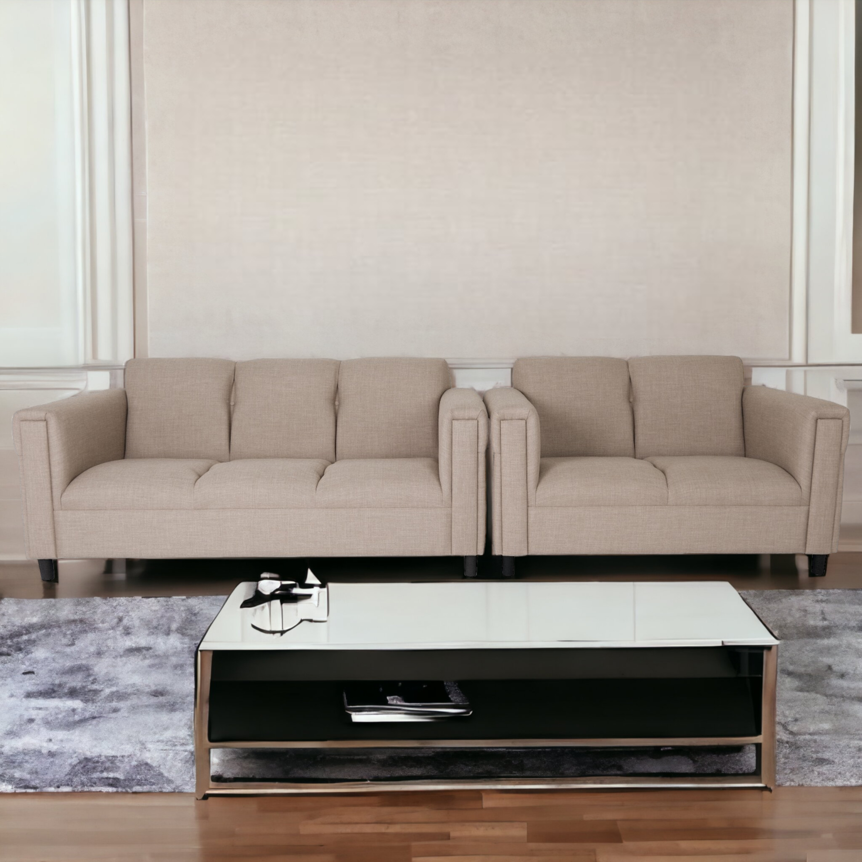 Modern Loveseat and Sofa Set - Elevate Your Space