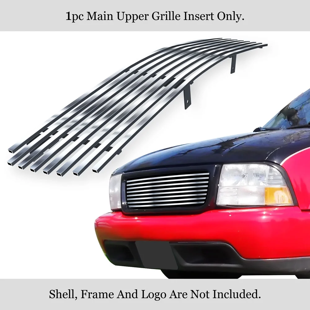 APS Compatible with GMC Jimmy & Sonoma 1998-2003 Main Upper Stainless Steel Chrome Billet Grille Grill Insert G85046A