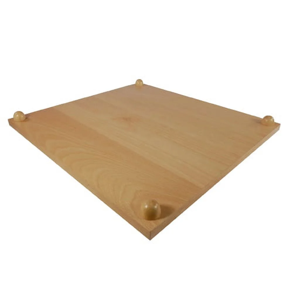 Maple Wood Veneer Go Board with Wooden Ball Feet - 19