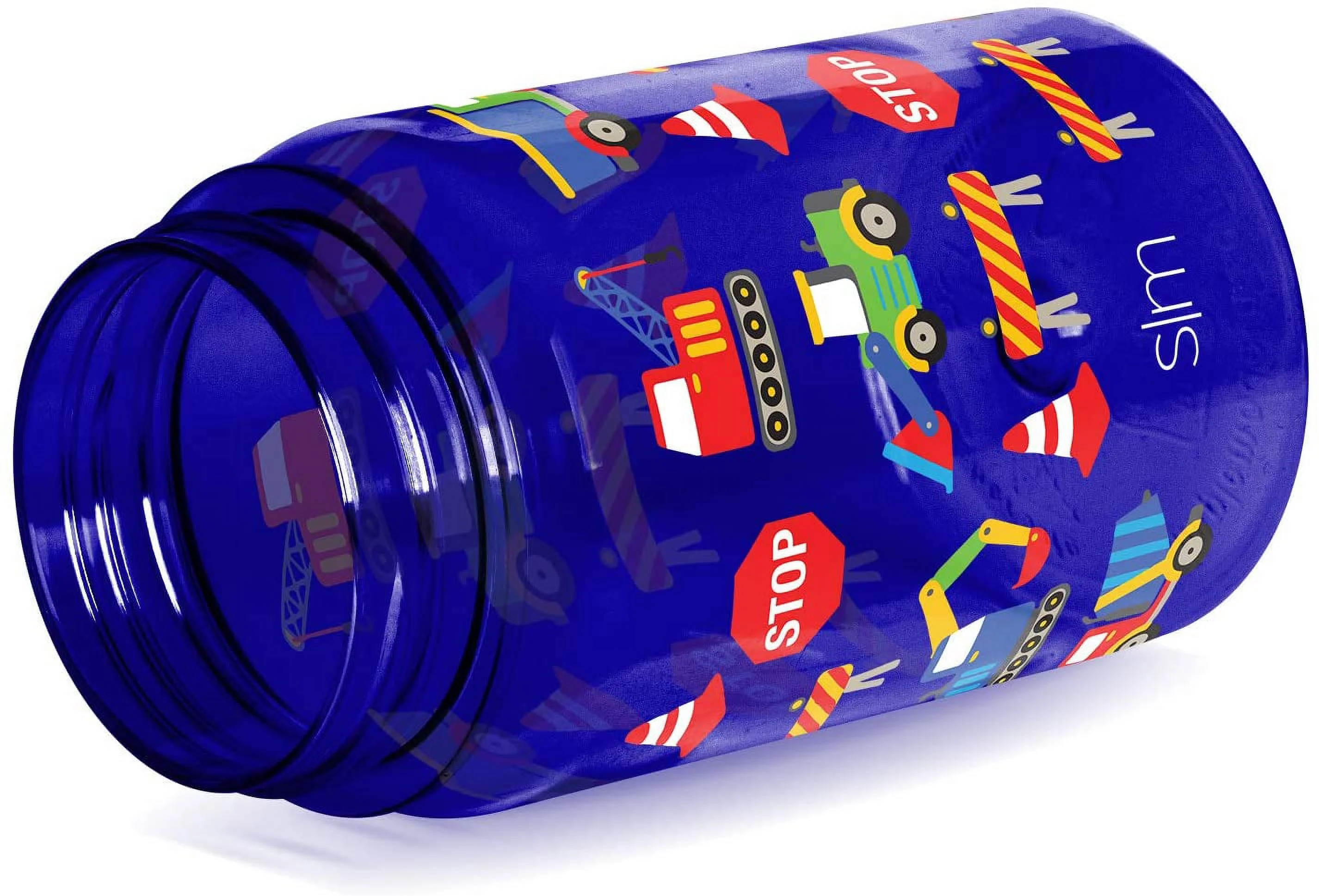 Simple Modern Kids Water Bottle Plastic BPA-Free Tritan Cup with Leak Proof Straw Lid | Reusable and Durable for Toddlers, Boys | Summit Collection | 12oz, Under Construction