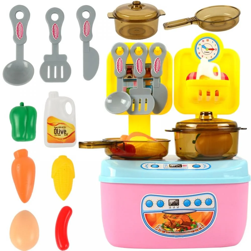 12PCS Kids Kitchen Pretend Play Toys, Cooking Play Set,Including Play Food and Utensils Accessories,Learning Gift Toy for Boys and Girls