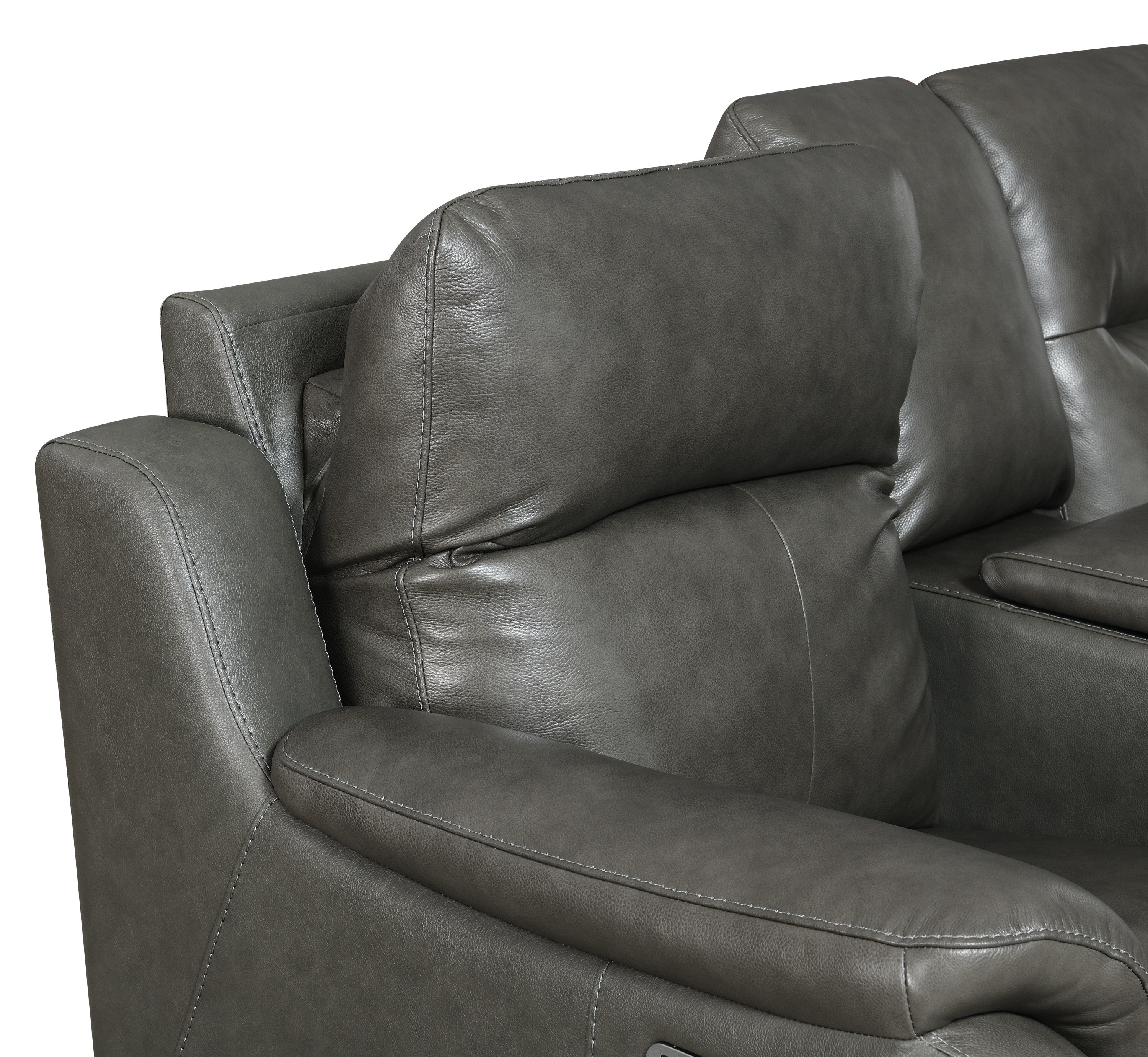 Pwr-Pwr Console Loveseat - 242.0 - Luxury & comfort in top-grain leather with power features