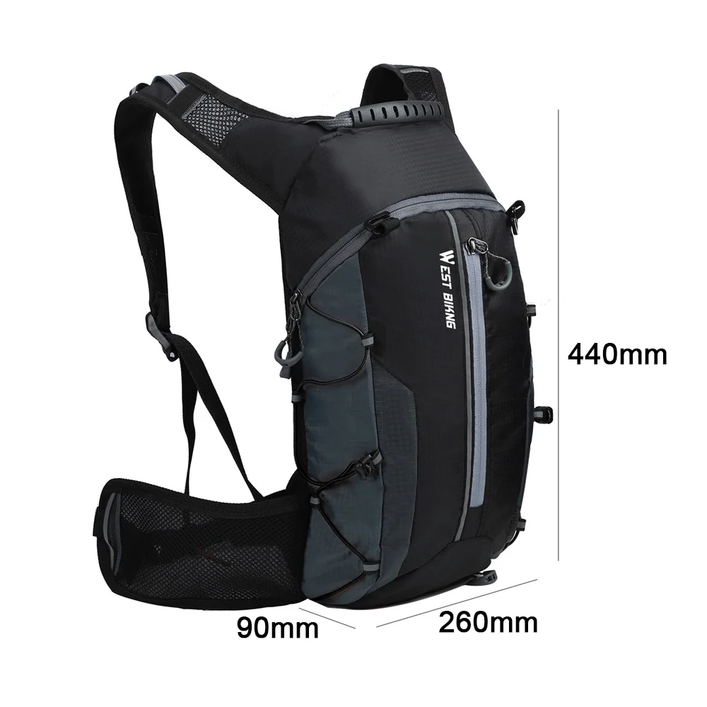 WEST BIKING Waterproof Bag Cycling Breathable 10L Ultralight Bike Water Bag Climbing Cycling Hydration