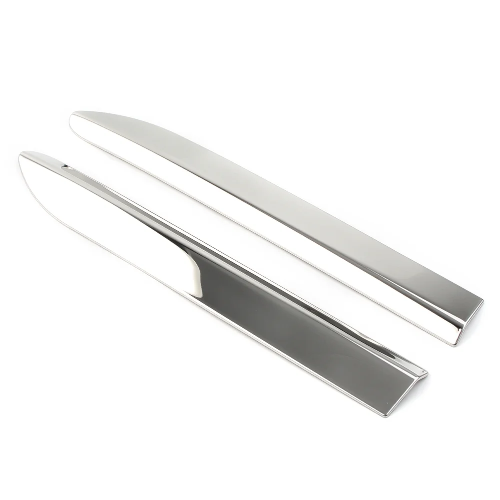 ZS 2Pcs Chrome Car Front Bumper Corner Protector Molding Cover Trim For Subaru Forester SK 2019 2020 Car Accessories