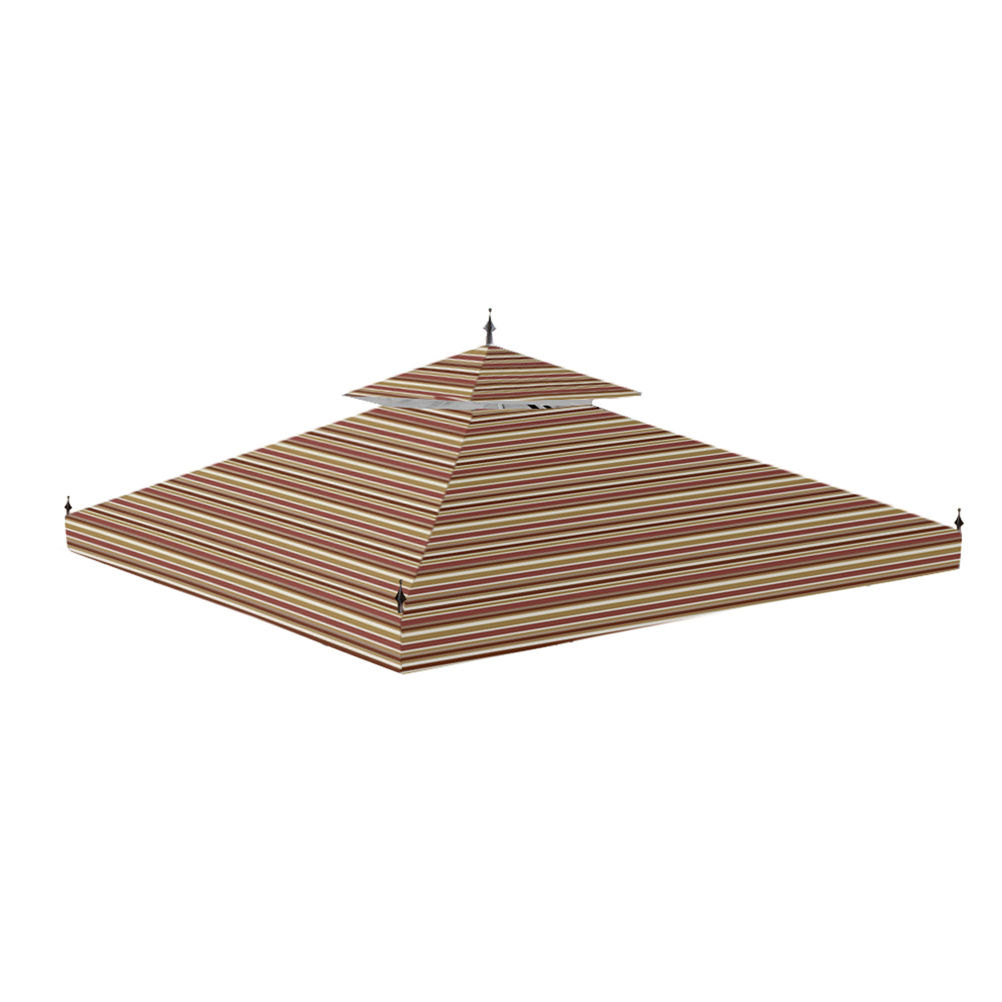 Garden Winds Replacement Canopy Top Cover for the Arrow Gazebo -Standard 350 - Stripe Canyon