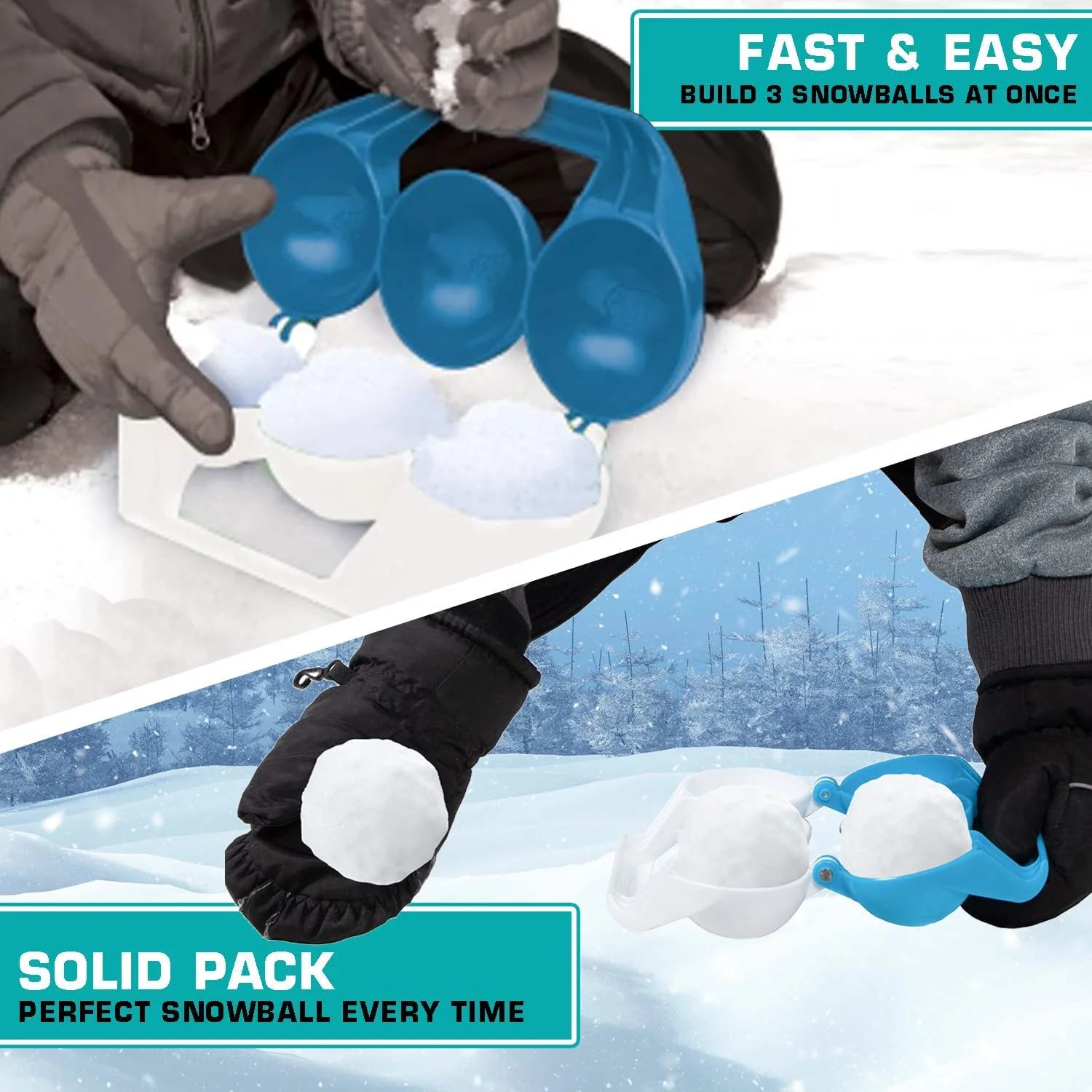 Wham-O Snowball Maker Build 3 Snowballs at Once