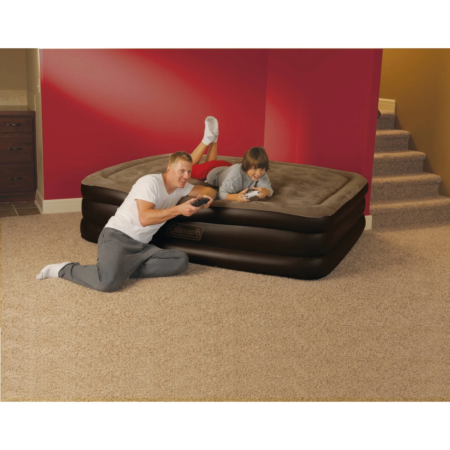 Coleman Queen Double High Airbed with Electric 120V Pump