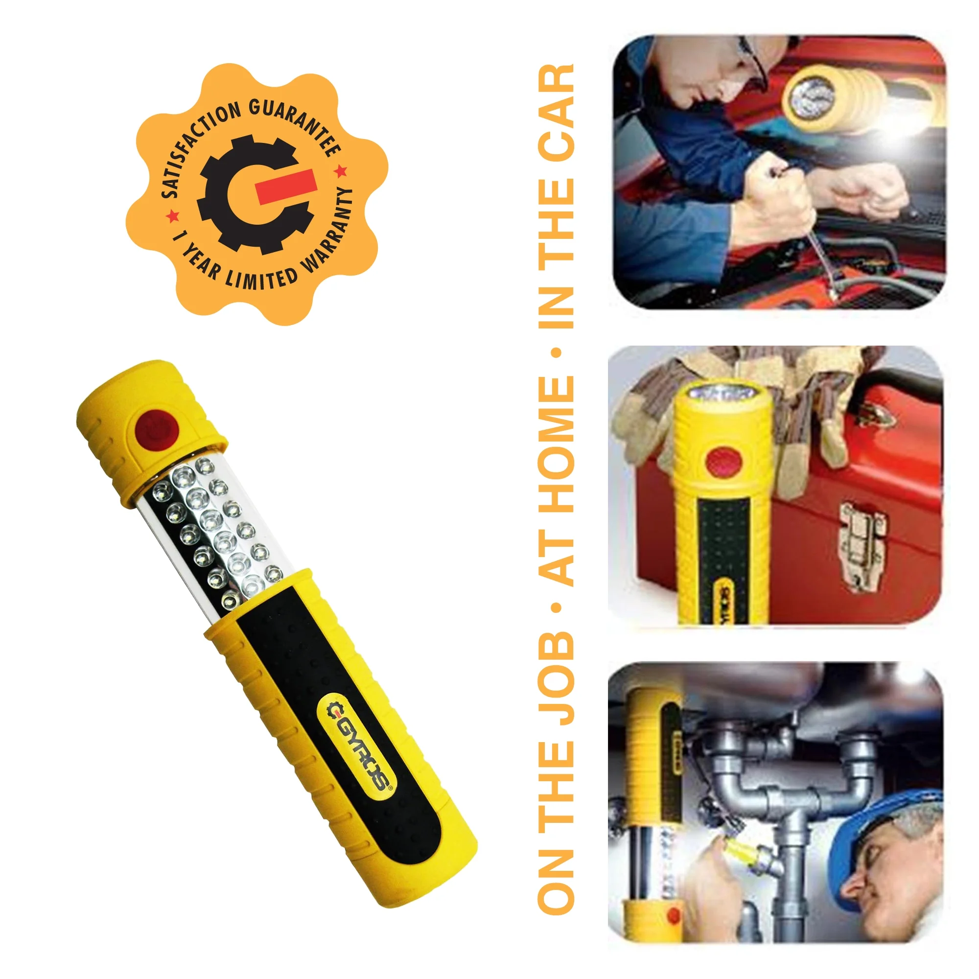 MAGNALite Retrax2 Portable 33 LED Rechargeable Handheld Work Light| Multi-Purpose lamp with magnetic base and hanging hook | Adjustable Flashlight for Maintenance, Camping, and Emergencies | 58-23337