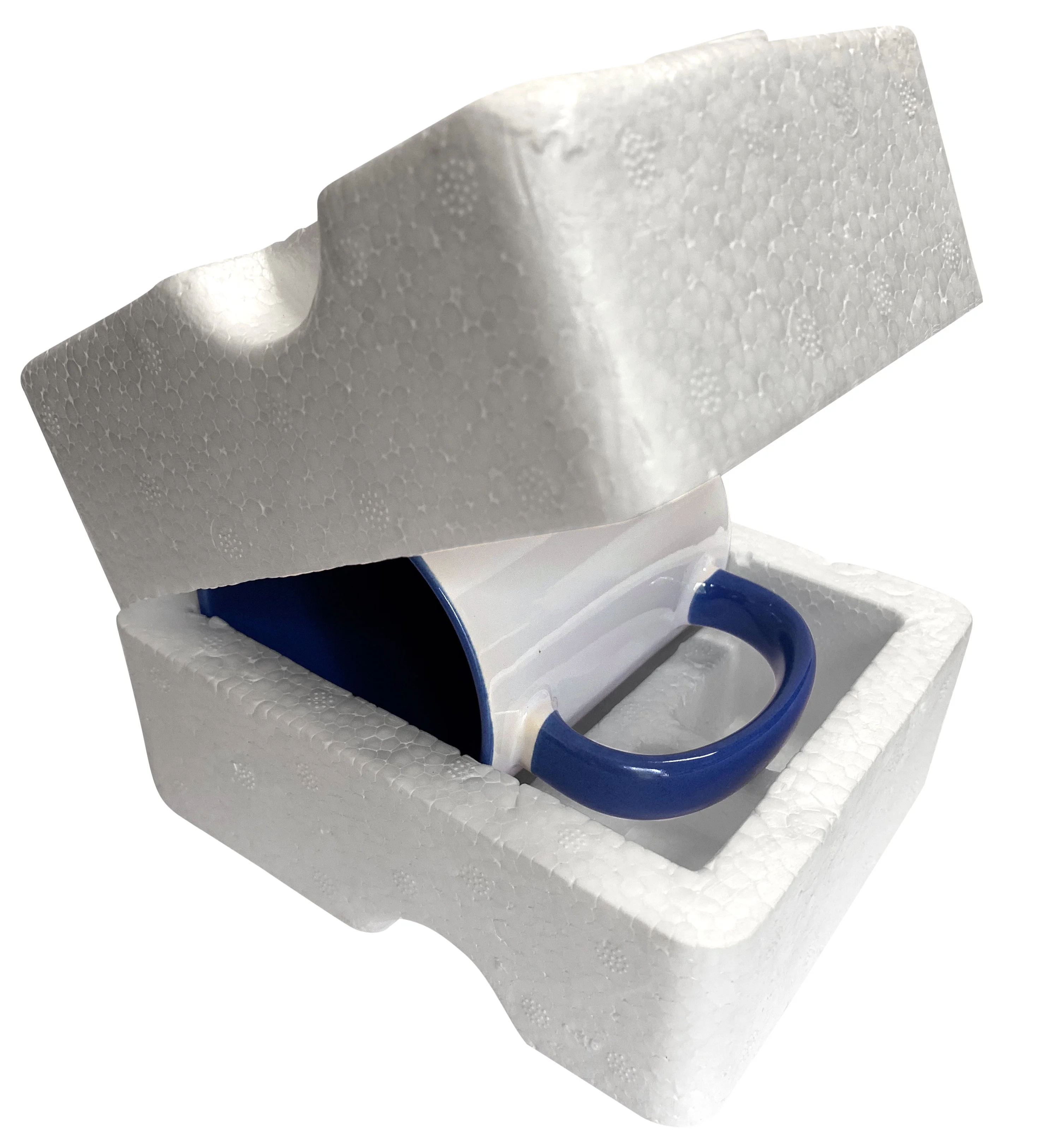 Super hero fight expression Whack fist fistfight superhero 15oz Two-Tone Blue Mug mug-160147-11