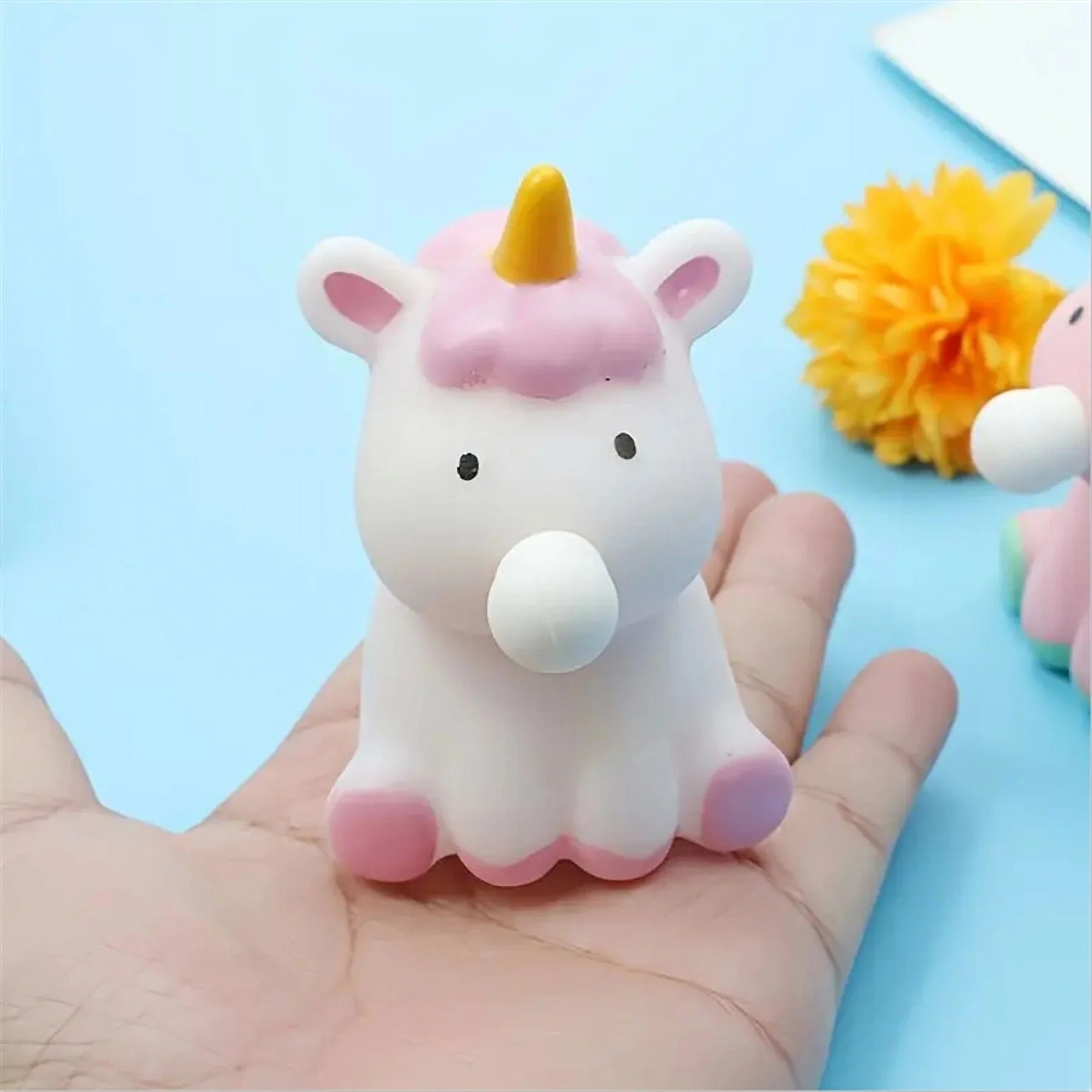 3pcs Unicorn Bubble Pet Sitting Toy with Adult Squeeze Toy to Adjust Stress Anxiety Squeeze Toy Unicorn Bubble Toy Sitting Toy to Adjust Stress Anxiety through Squeeze [Random Color]