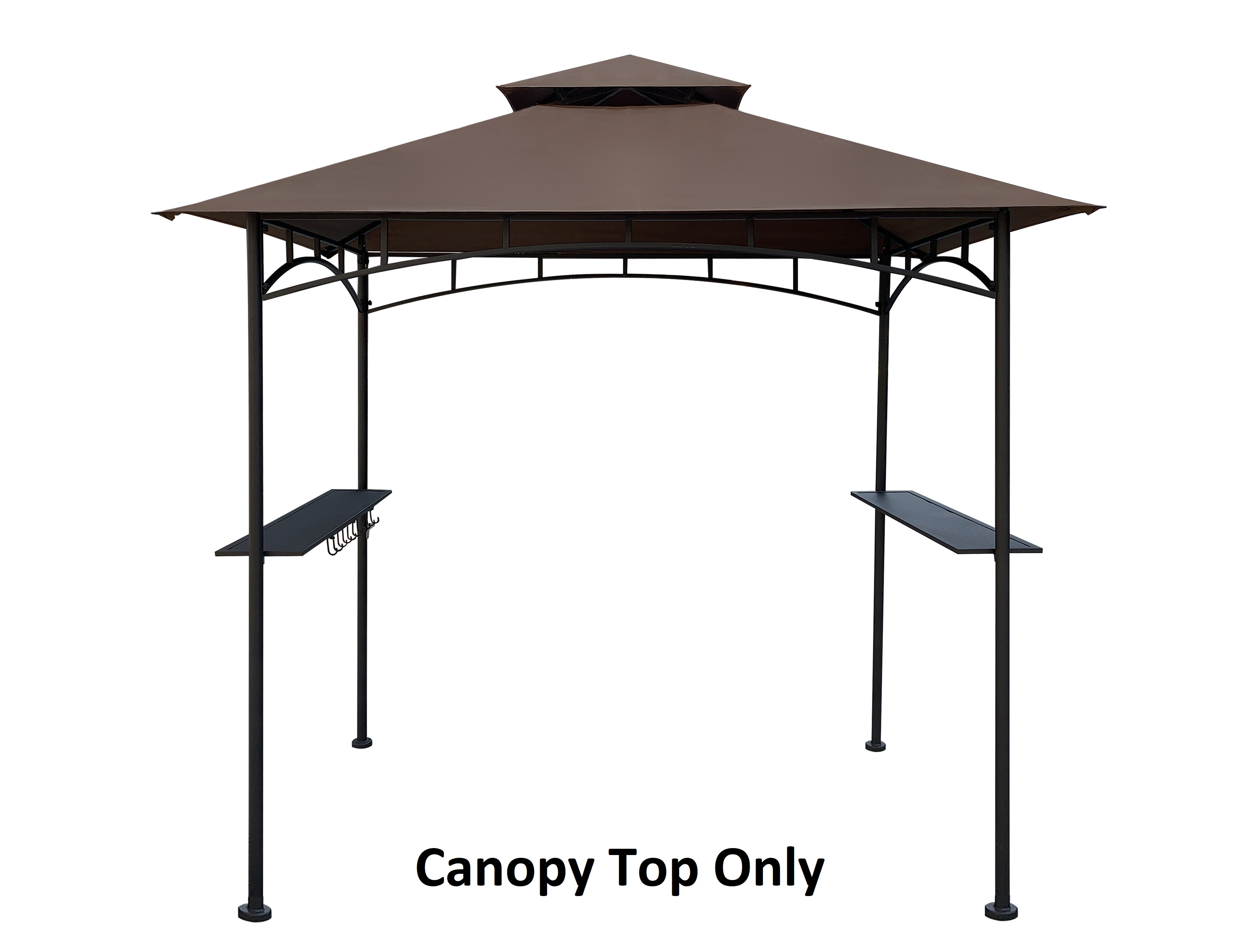 APEX GARDEN Replacement Canopy Top for Hampton Bay Heathermoore Model #L-GG034PST 8 ft. x 5 ft. Grill Gazebo