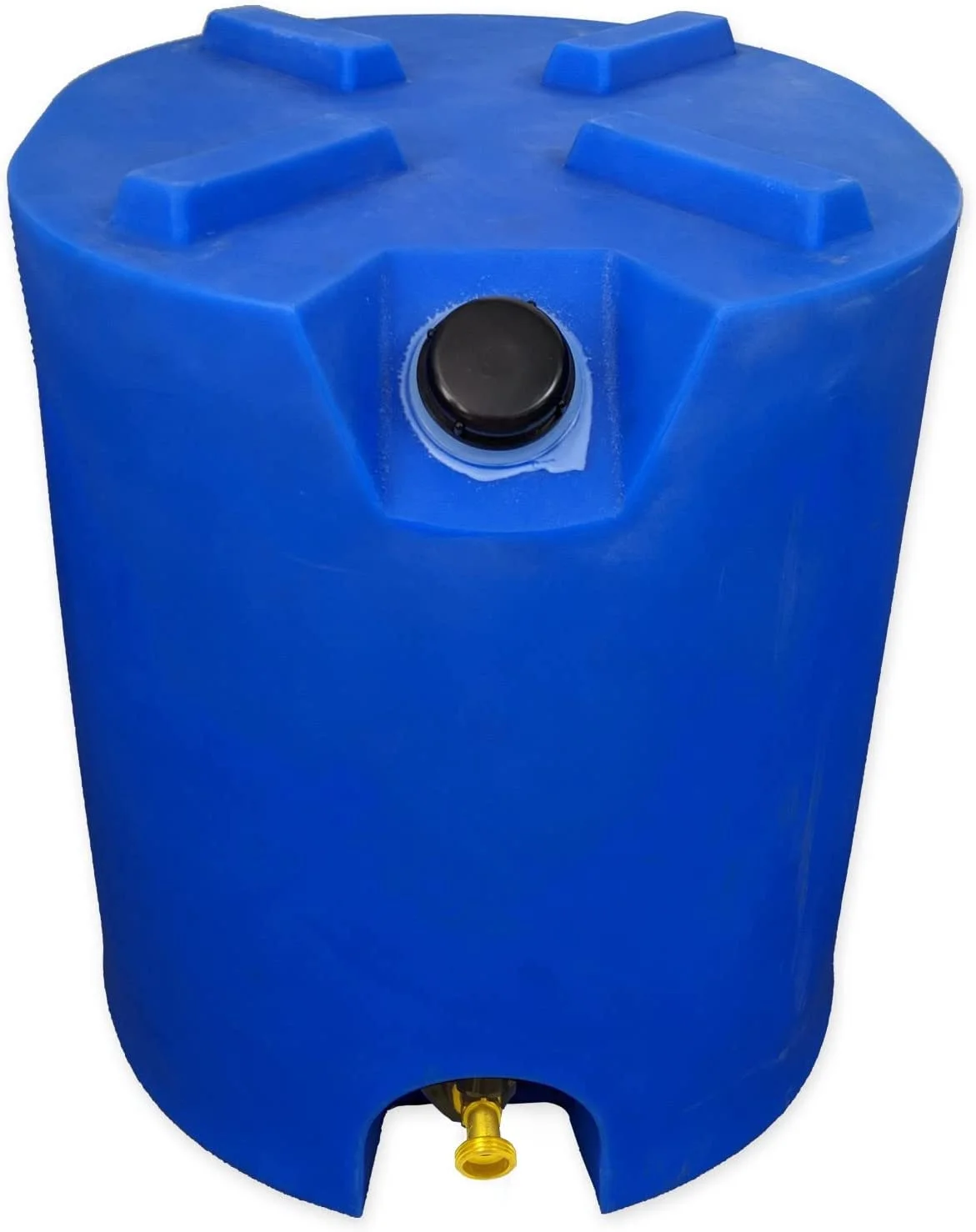 30 Gallon Stackable Emergency Water Storage Tank - 1 Tank & Water Treatment Kit- BPA Free Food Grade Plastic - Survival Supply Barrel - Portable & Reusable