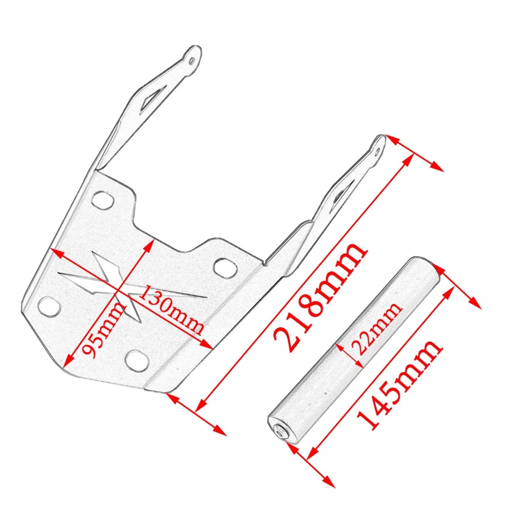 OWSOO Motorcycle Navigation Bracket Front Bar Stand Mobile Phone Holder Replacement For Kawasaki Versys X300 X-300 2017-2019