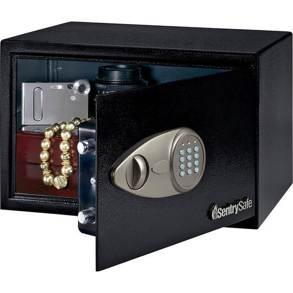 Sentry Safe Small Security Safe with Electronic Lock 0.50 ft - Key Lock - 2 Live-locking Bolt(s) - Internal Size 8.50