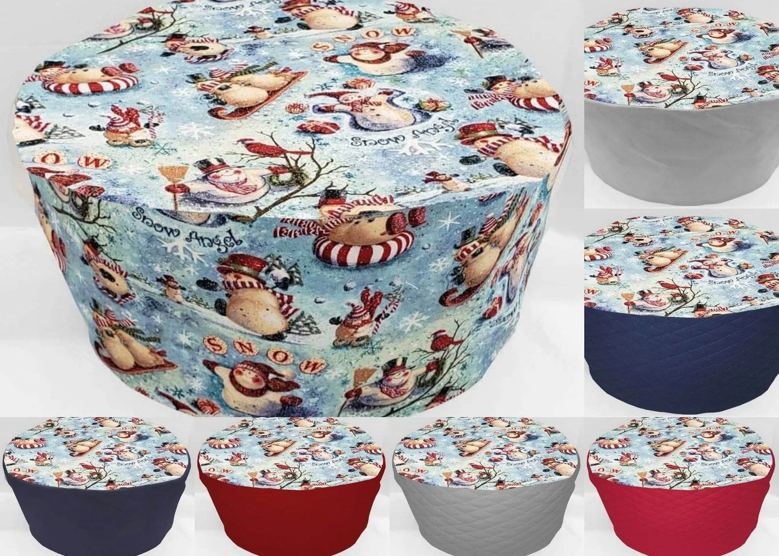 Christmas Snowman Slow Cooker Cover by Penny's Needful Things (All Christmas Snowman, Large)