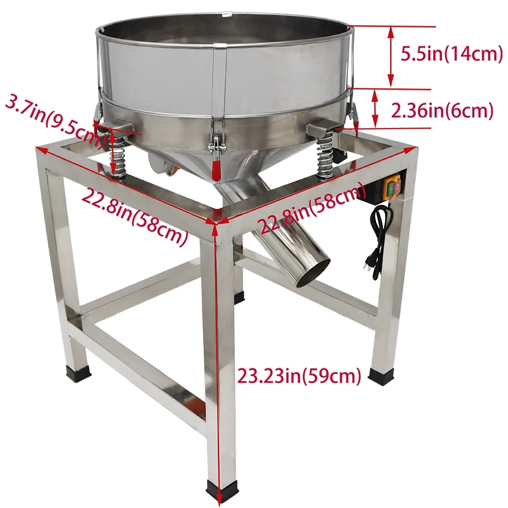 INTSUPERMAI Electric Vibration Screen Machine Sieve Shaker Filter separation Machine