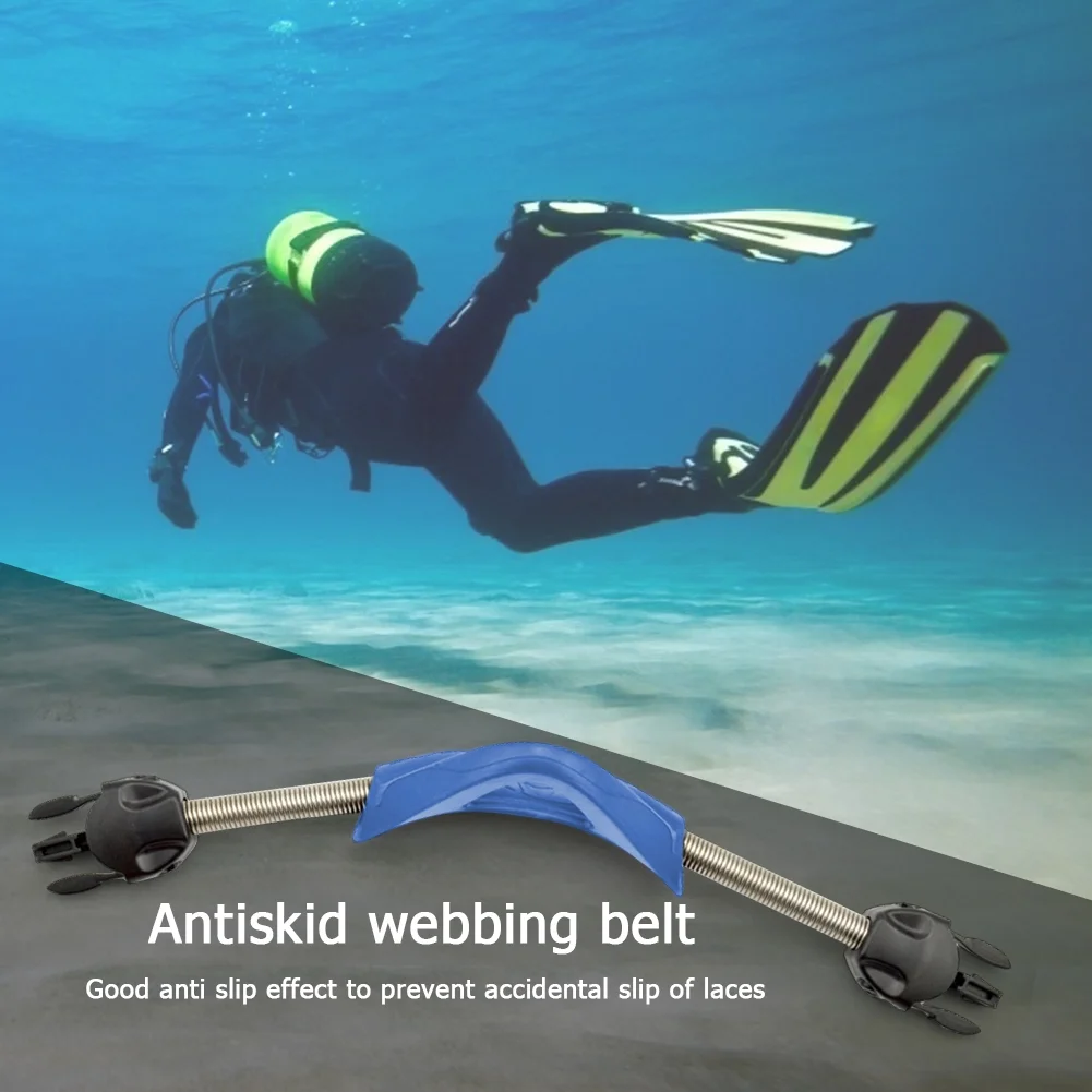 KEEP DIVING Stainless Steel Spring Heel Straps for Cressi Mares Fins (S)