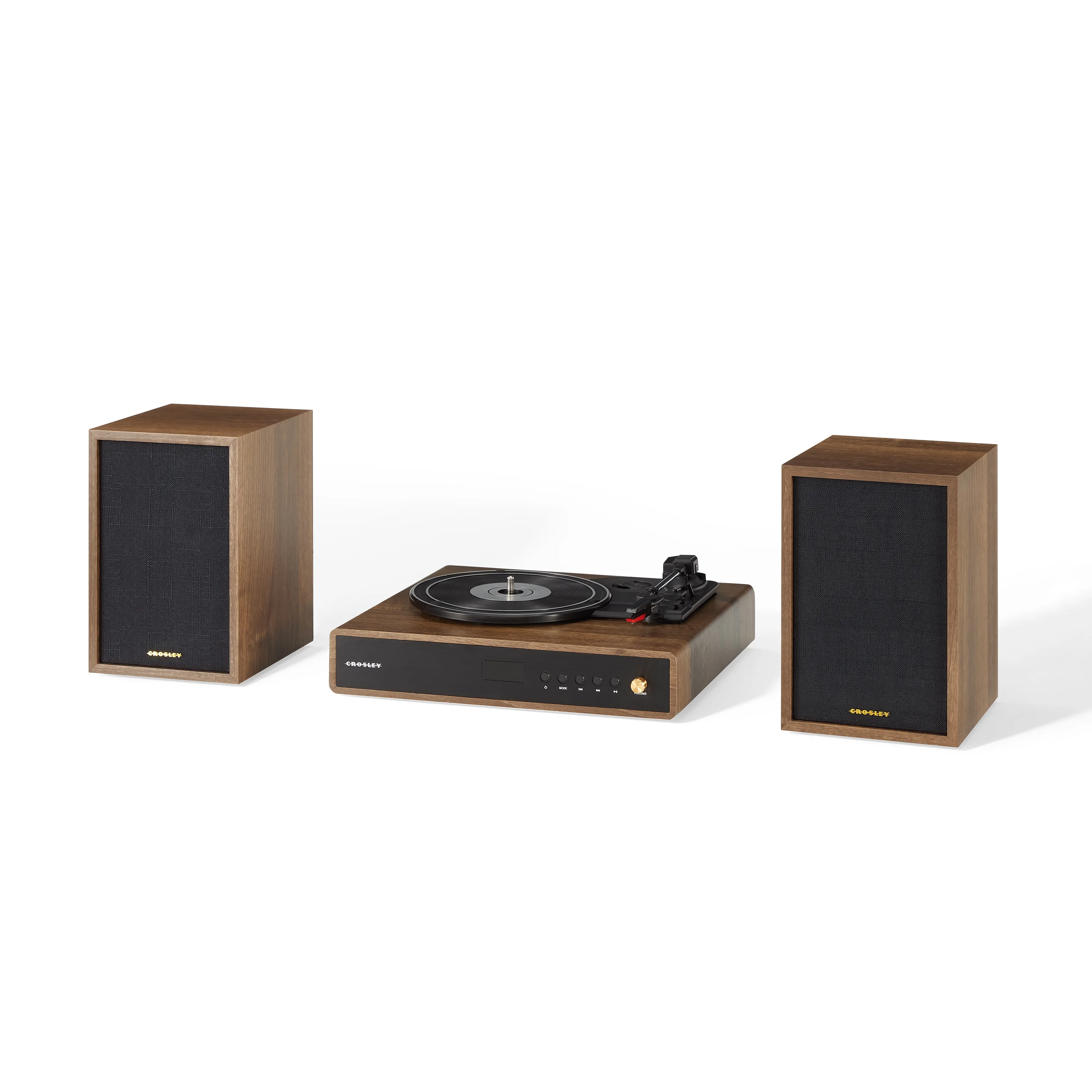 Crosley Alto Vinyl Record Player with Speakers with wireless Bluetooth - Audio Turntables