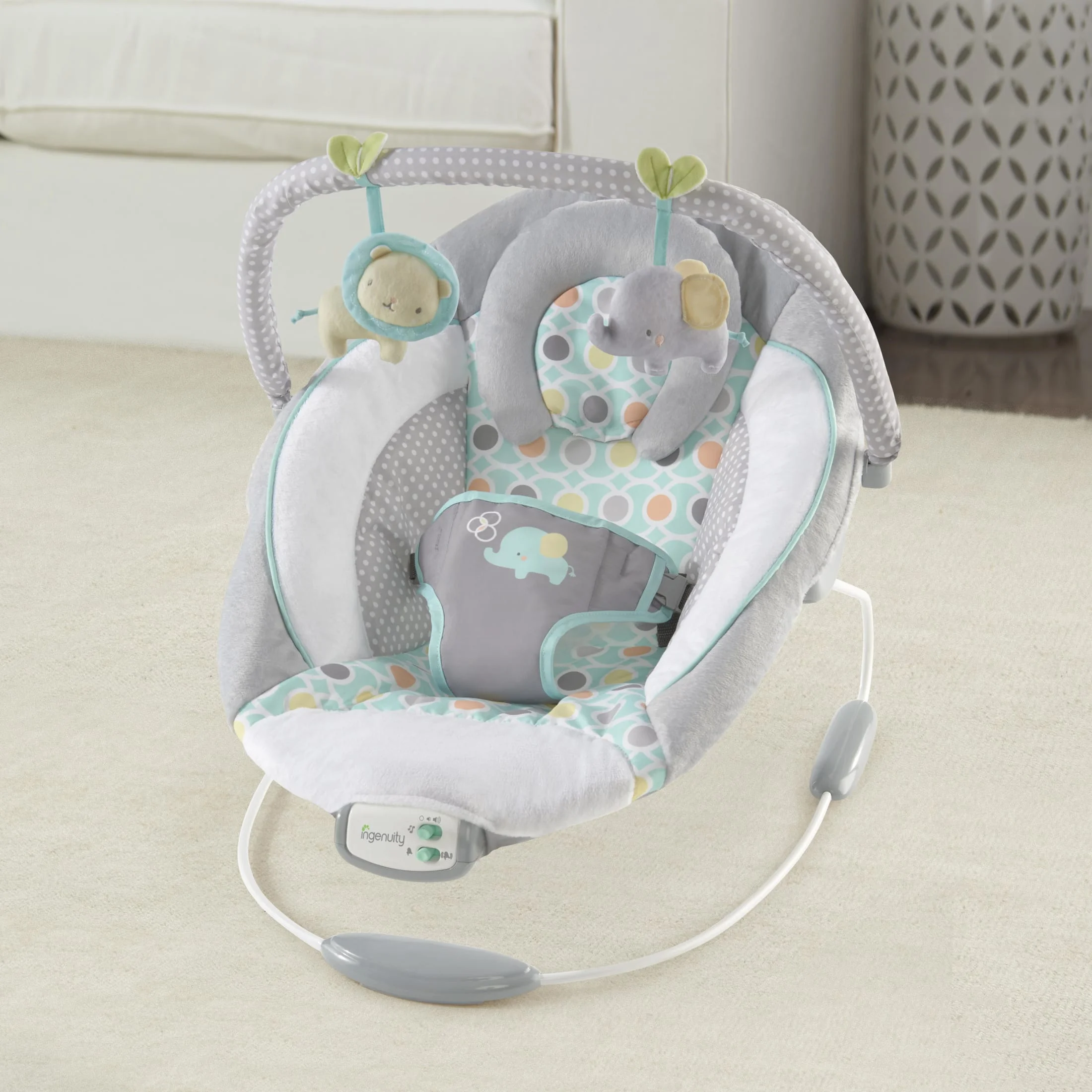 Ingenuity Soothing Baby Bouncer with Vibrating Infant Seat & Music - Morrison (Unisex)