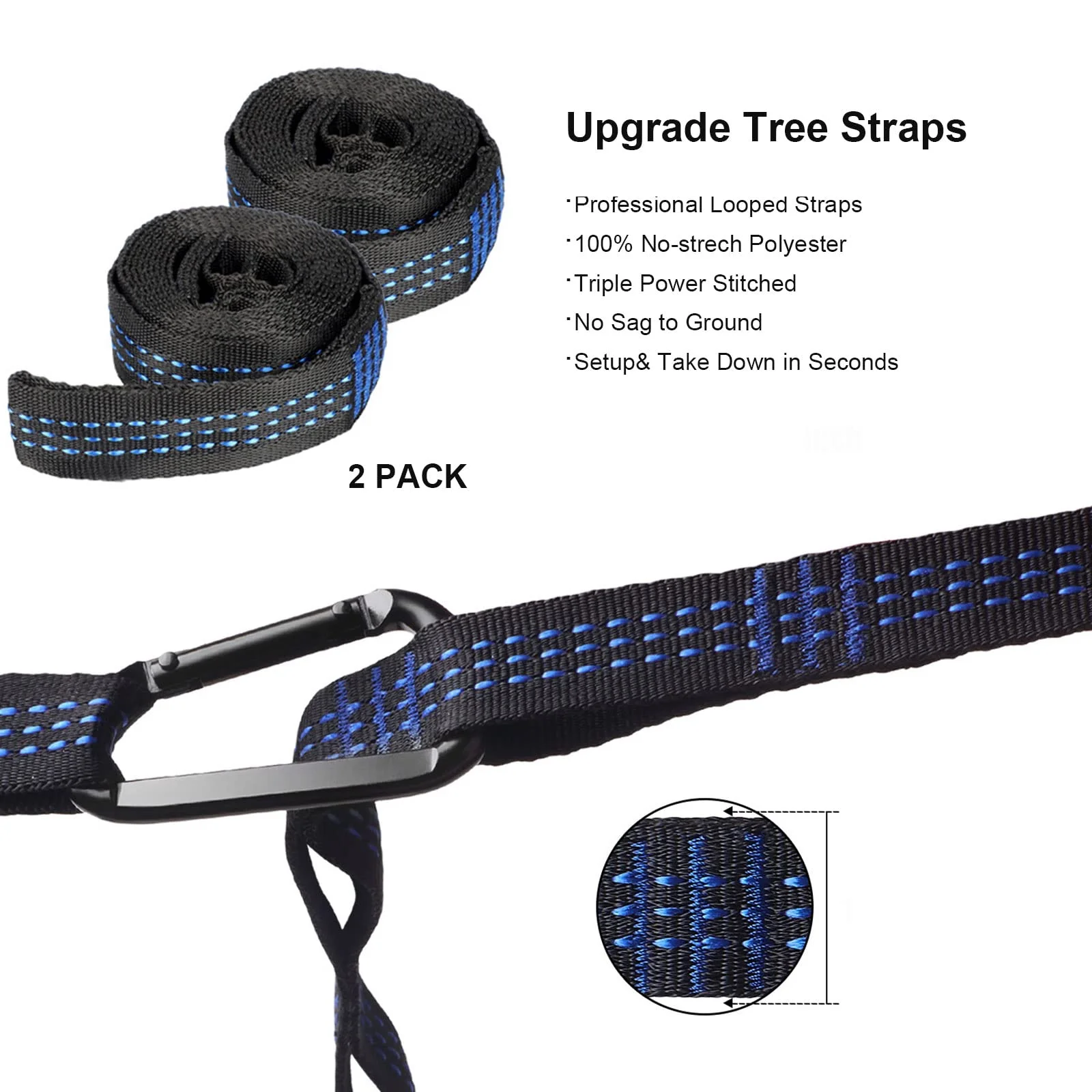 BIRLON Camping Hammock with Tree Strap and Carabiner, Lightweight Nylon Parachute Single Hammock, 106.3 x 55.1 inches(Orange)