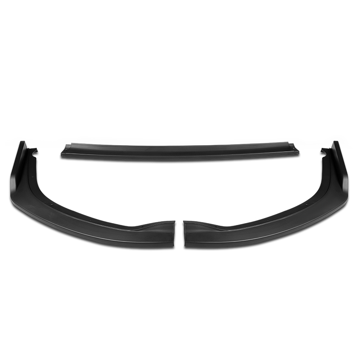 For 2011 to 2014 Subaru WRX STI 3Pcs Matte Black Finish CS2-Style Car Front Bumper Lip Guard Body Kit 12 13