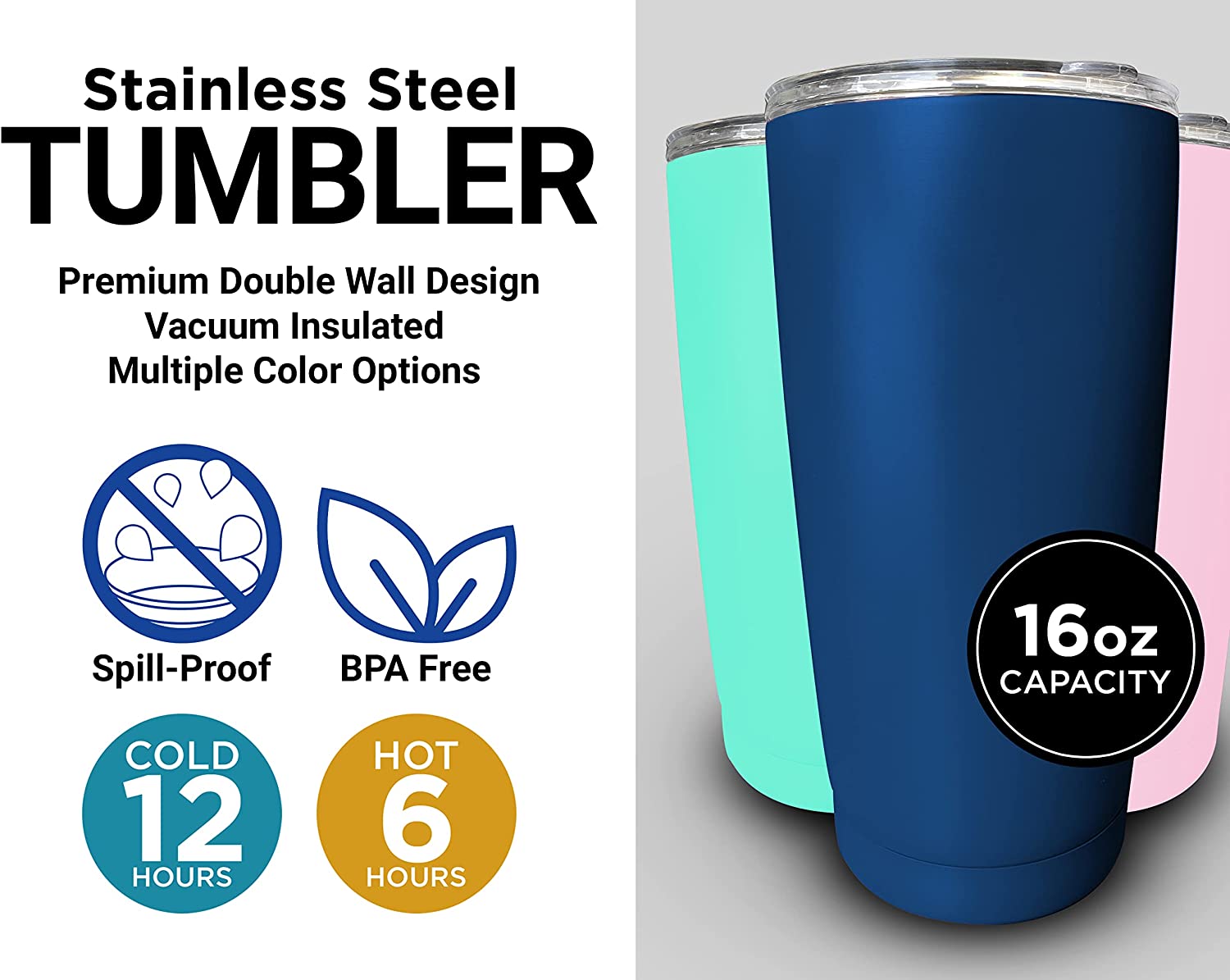 Tampa Florida Souvenir 32 Oz Engraved Navy Insulated Double Wall Stainless Steel Water Bottle Tumbler