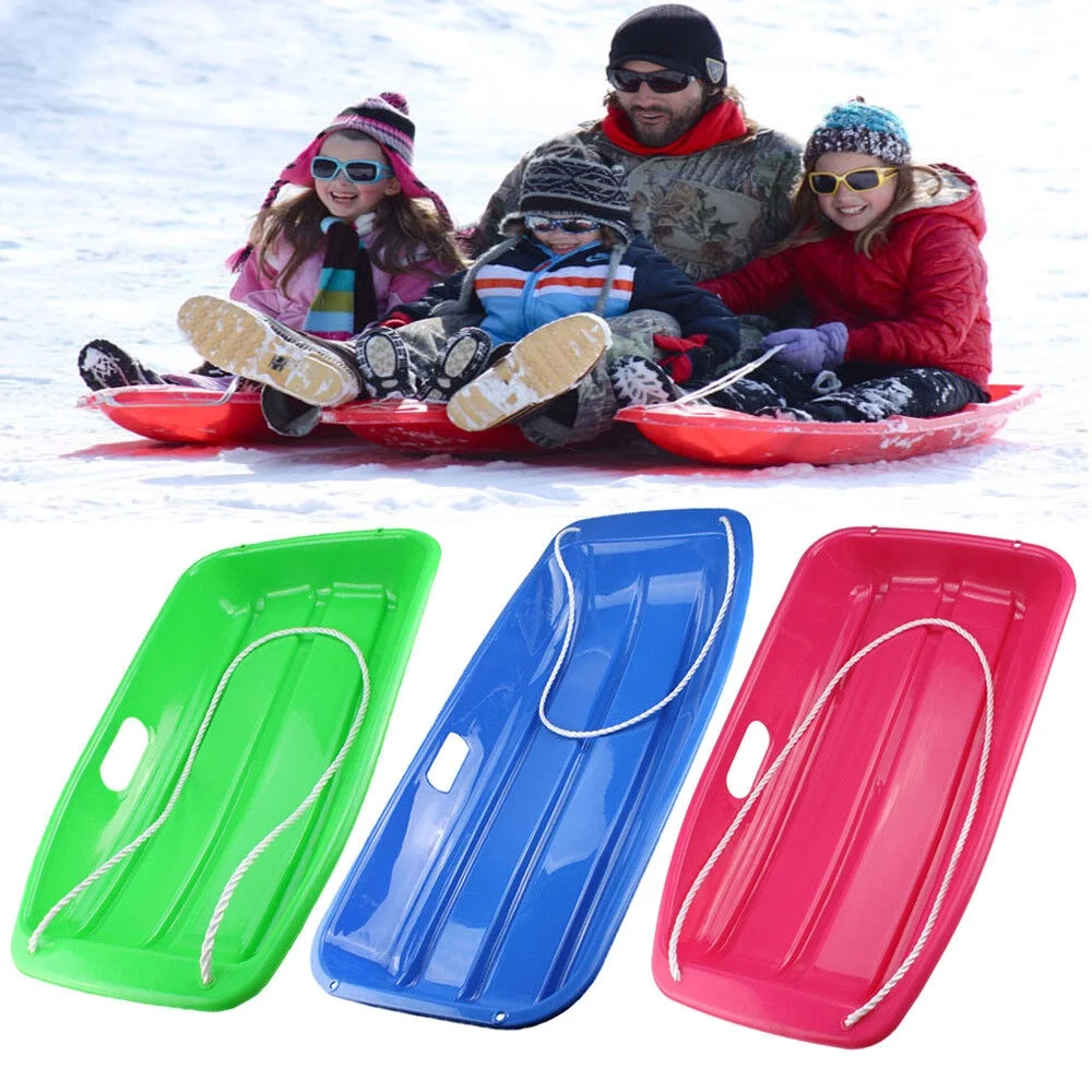 Winter Snow Sled Racer Sleigh Downhill Boat Shape Snow Toy Sledge Toboggan 25 in