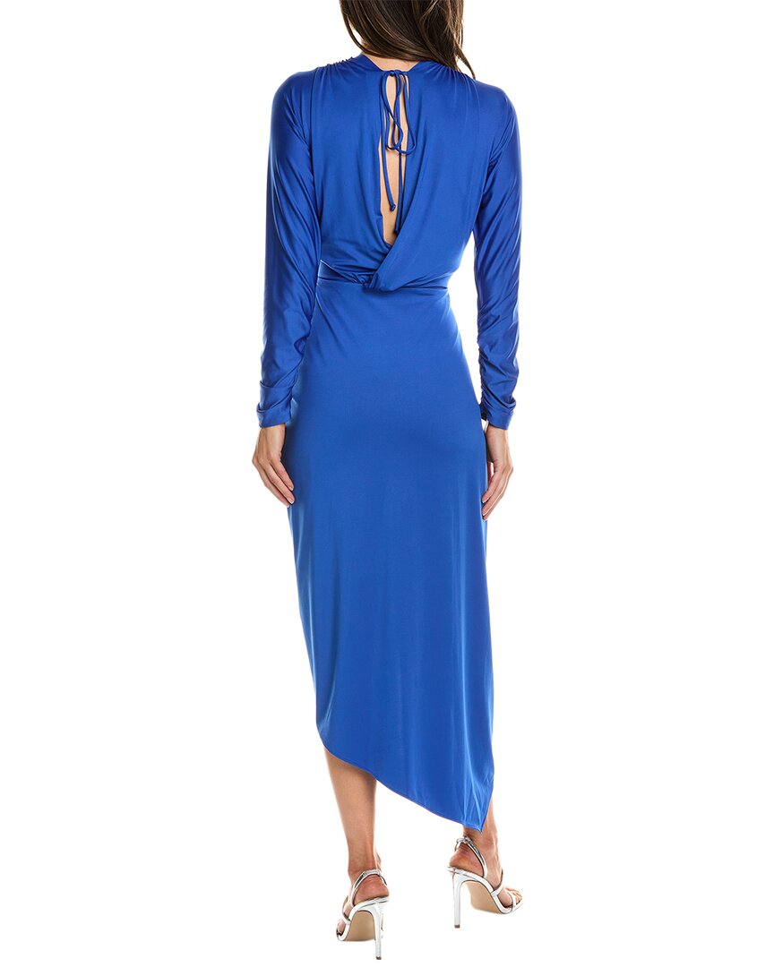 Ungaro womens  Mira Midi Dress, M, Blue